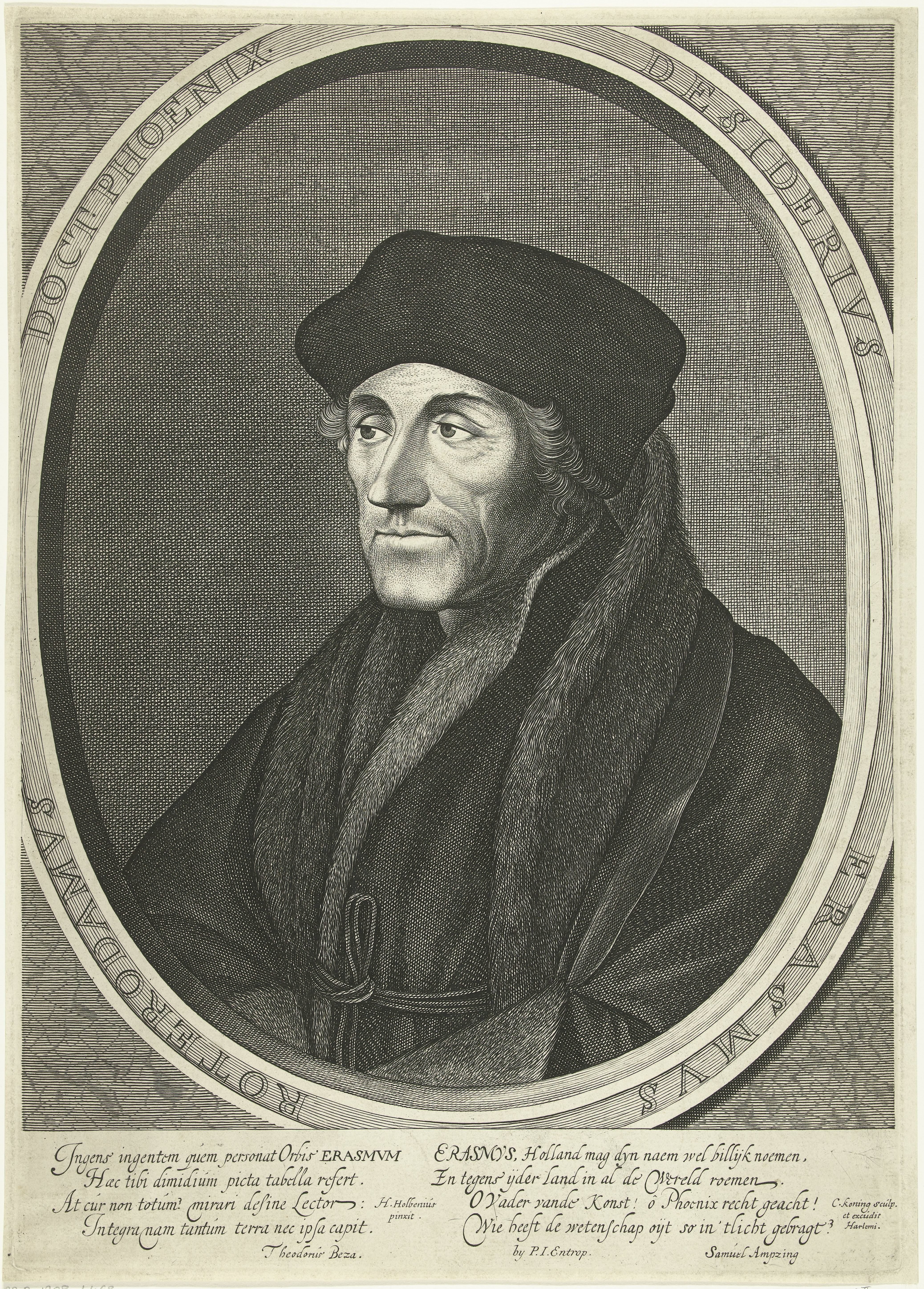 Portret van Desiderius Erasmus