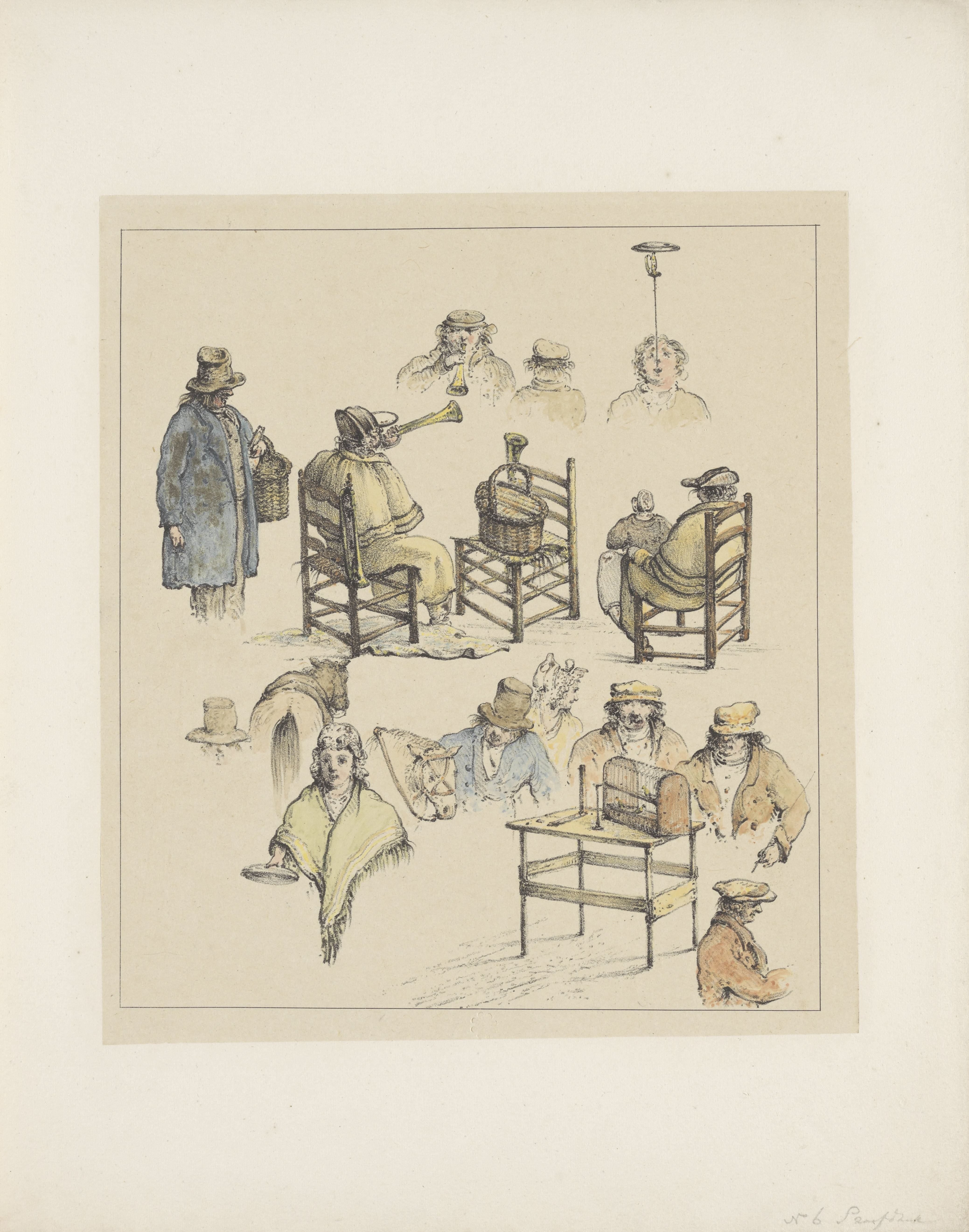 Figuurstudies (zesde blad), 1833
