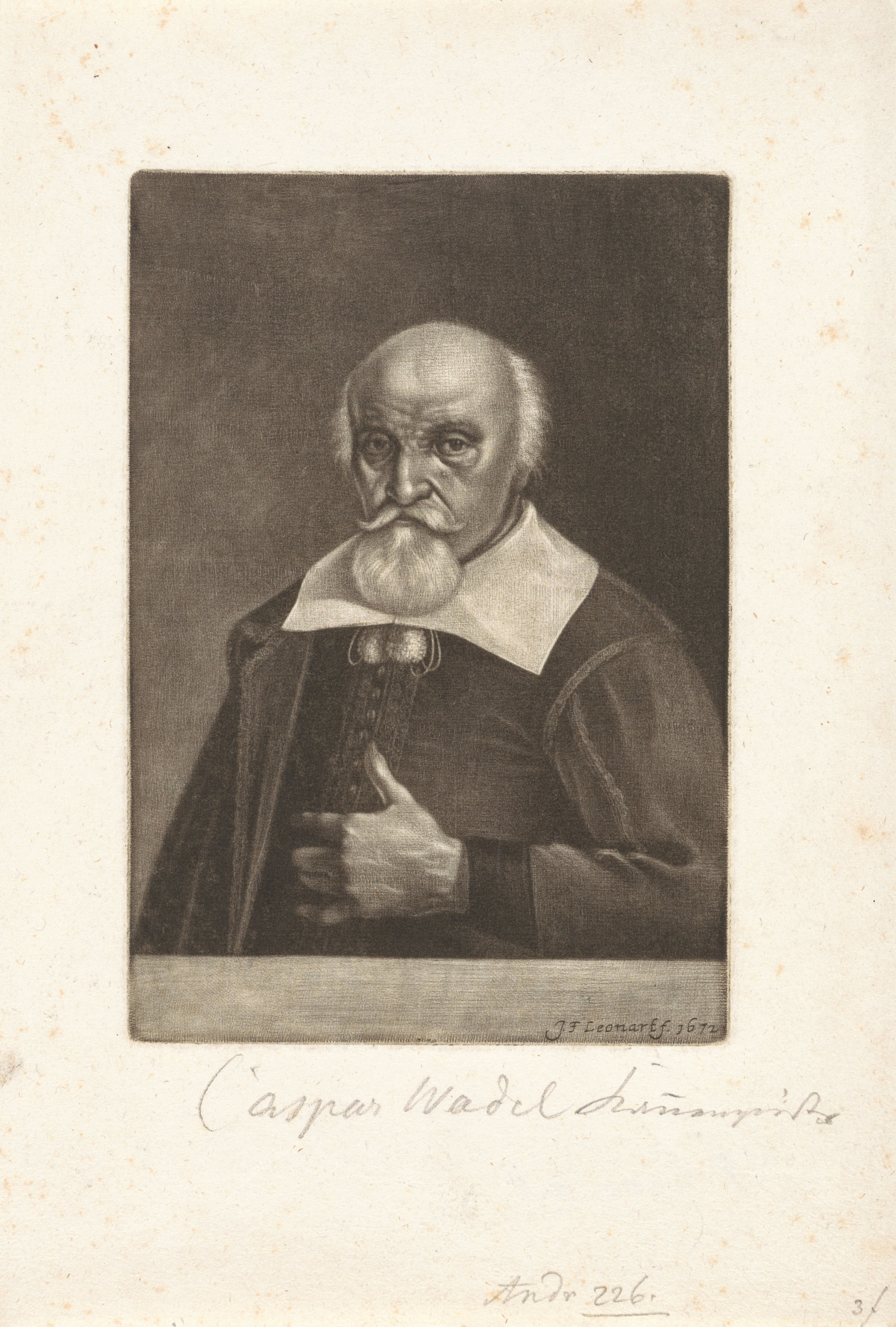 Portret van Caspar Wadel