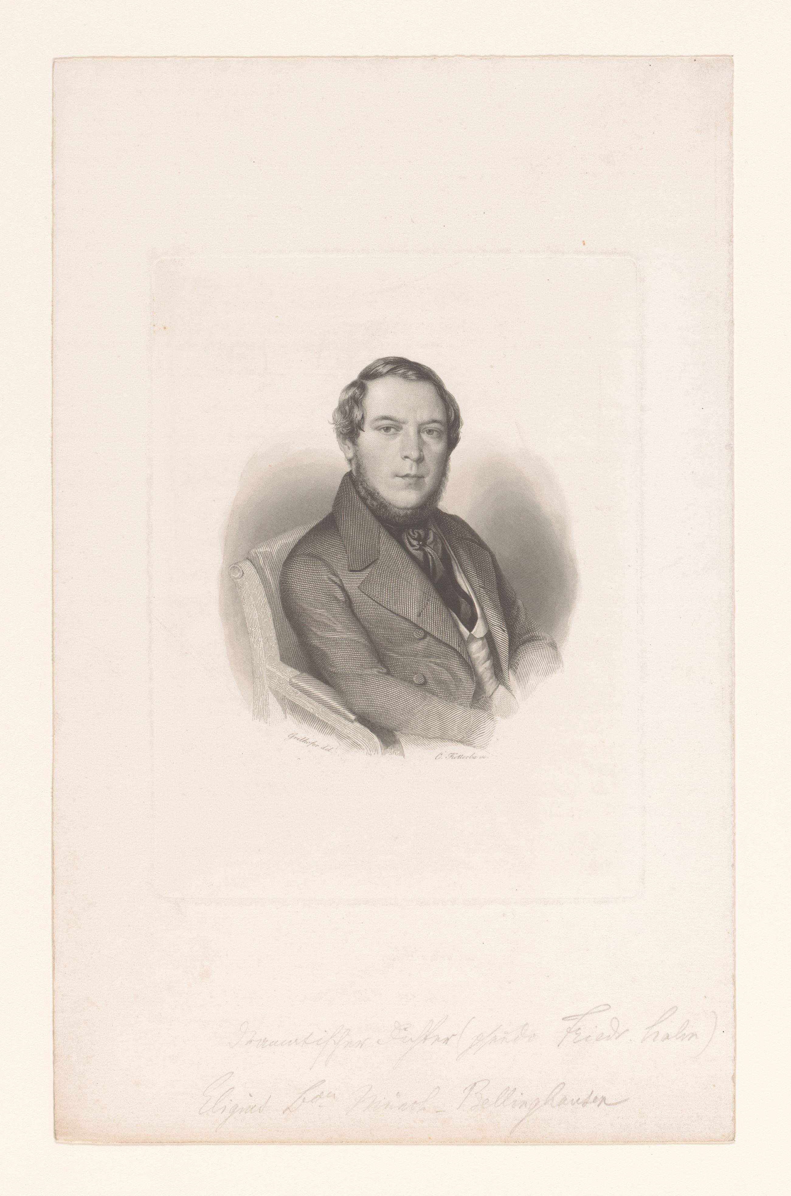 Portret van Friedrich Halm