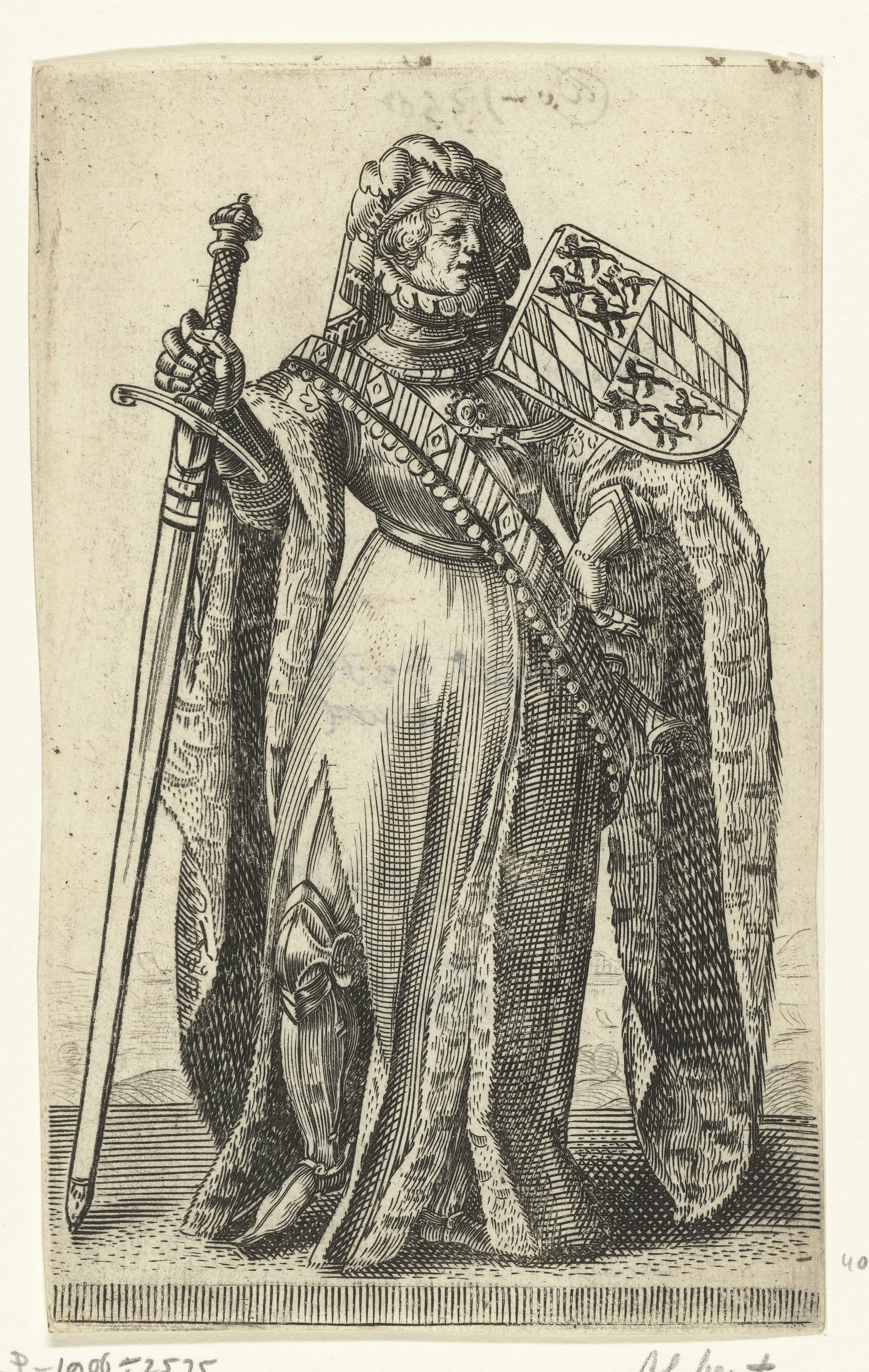 Portret van Albrecht van Beieren, graaf van Holland en Henegouwen
