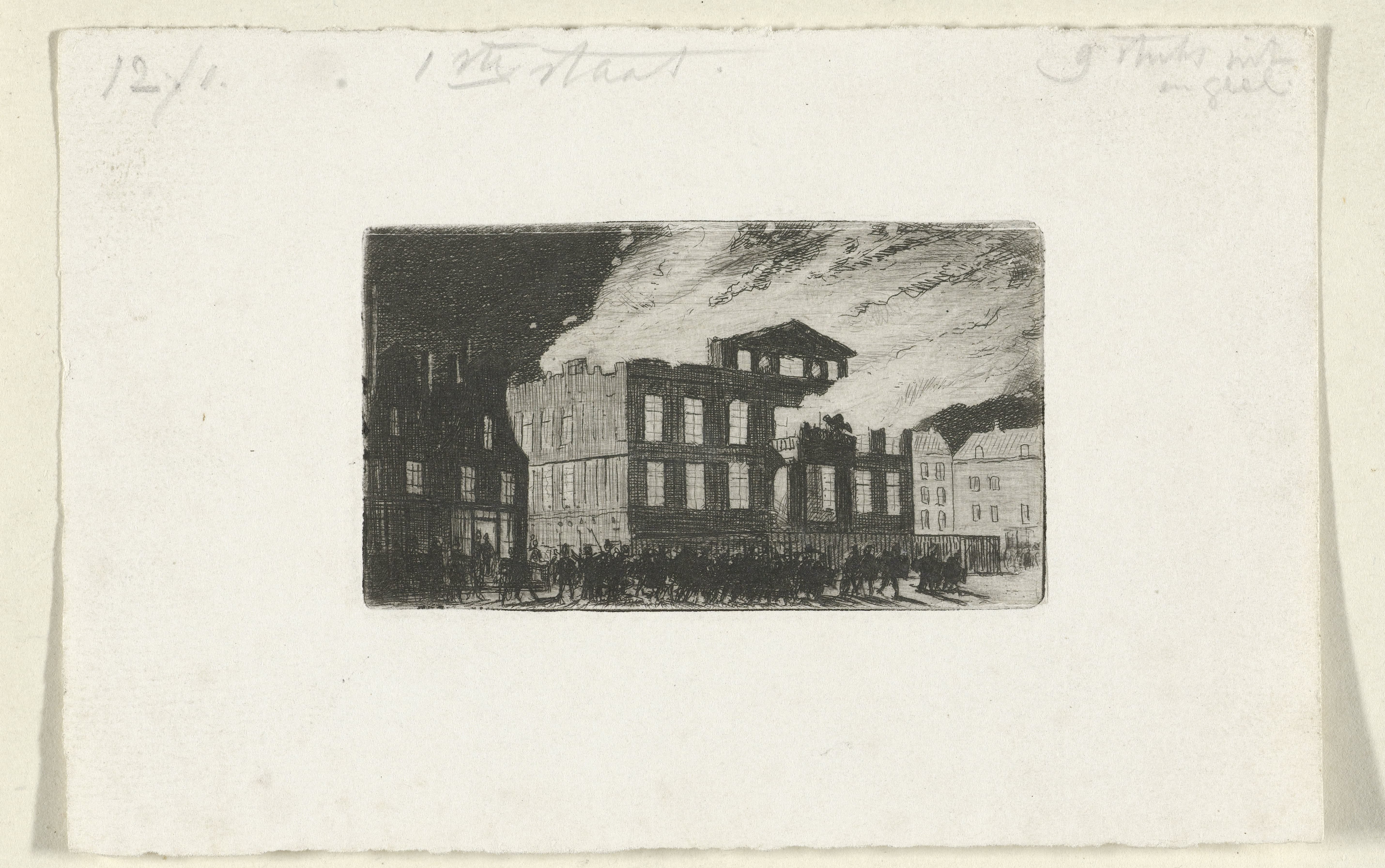 Brand in Museum Boijmans, 1864