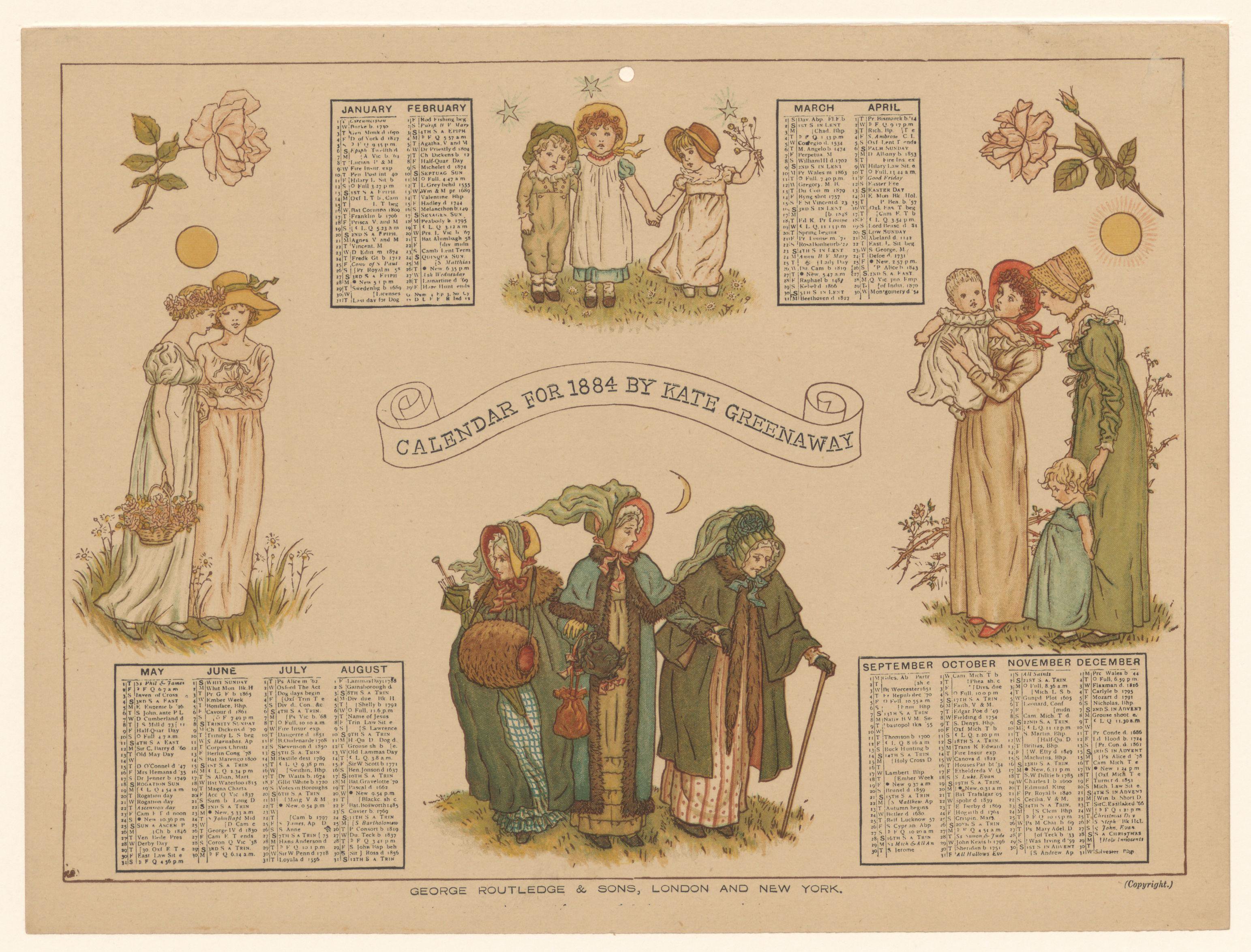 Kalender van 1884