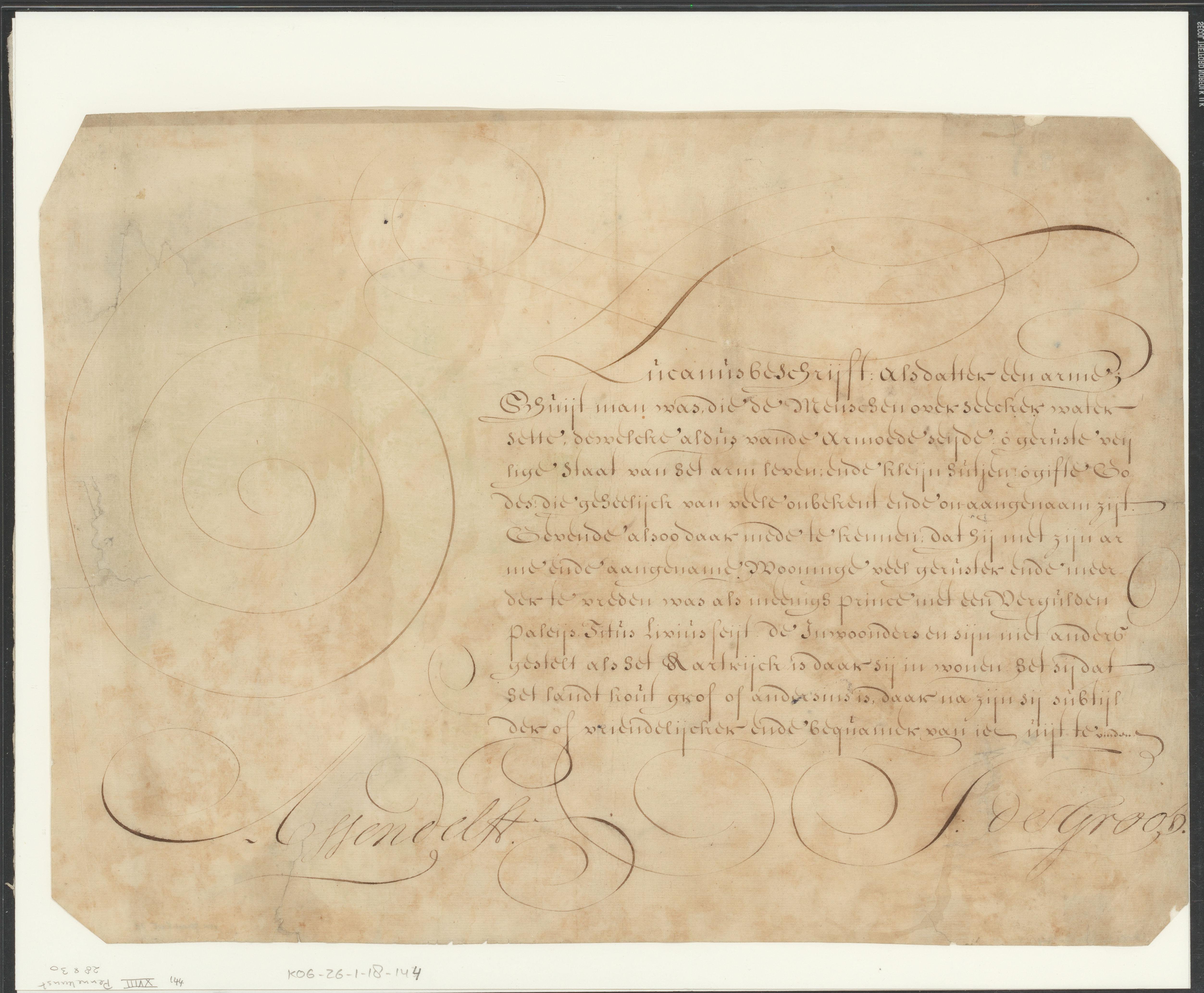 Kalligrafie op Lucanus