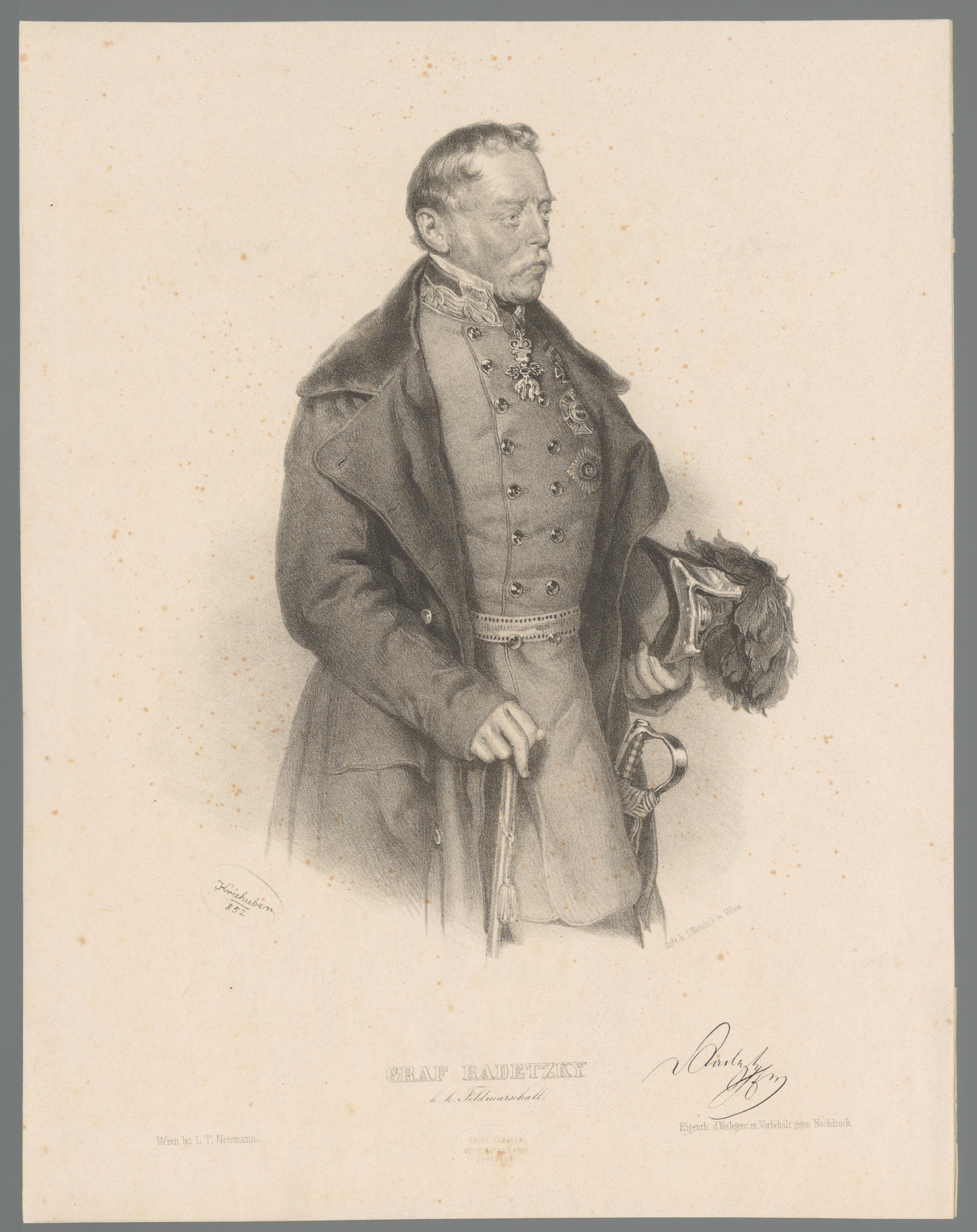 Portret van Josef Wenzel Radetzky von Radetz