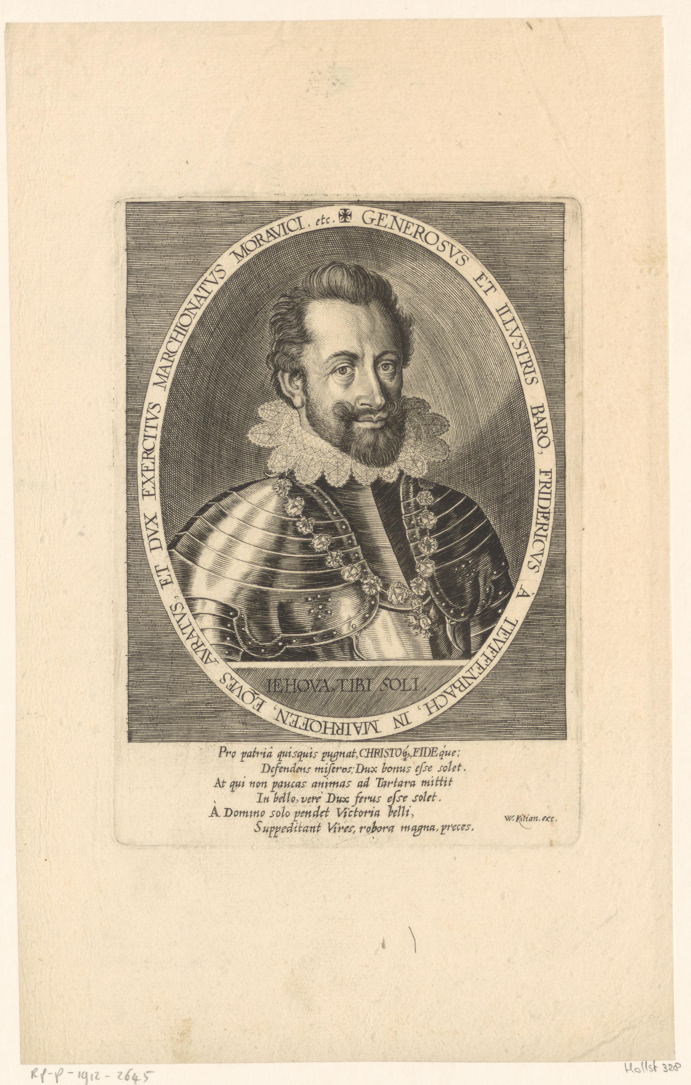 Portret van Friedrich von Teuffenbach