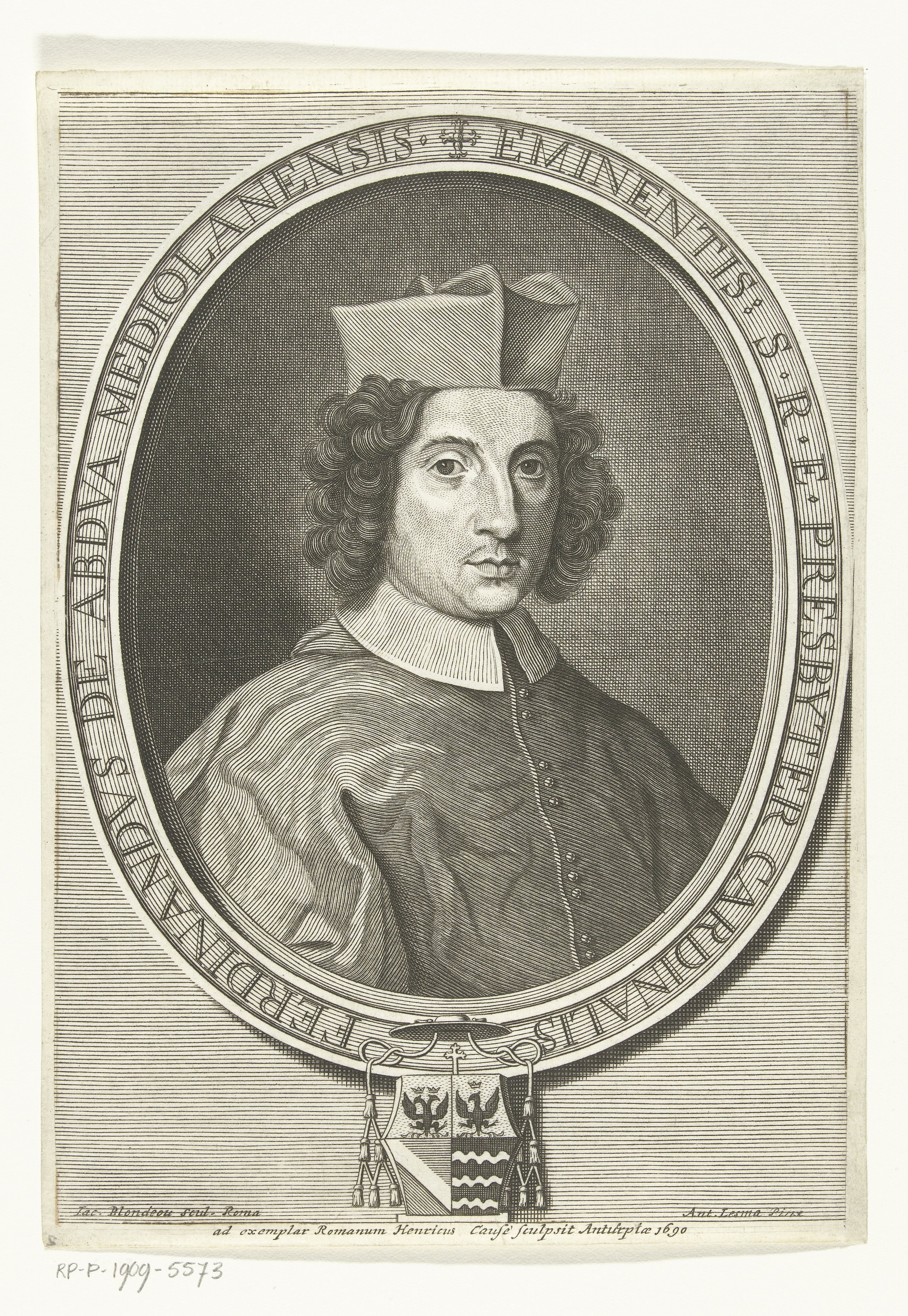 Portret van kardinaal Ferdinando d'Adda
