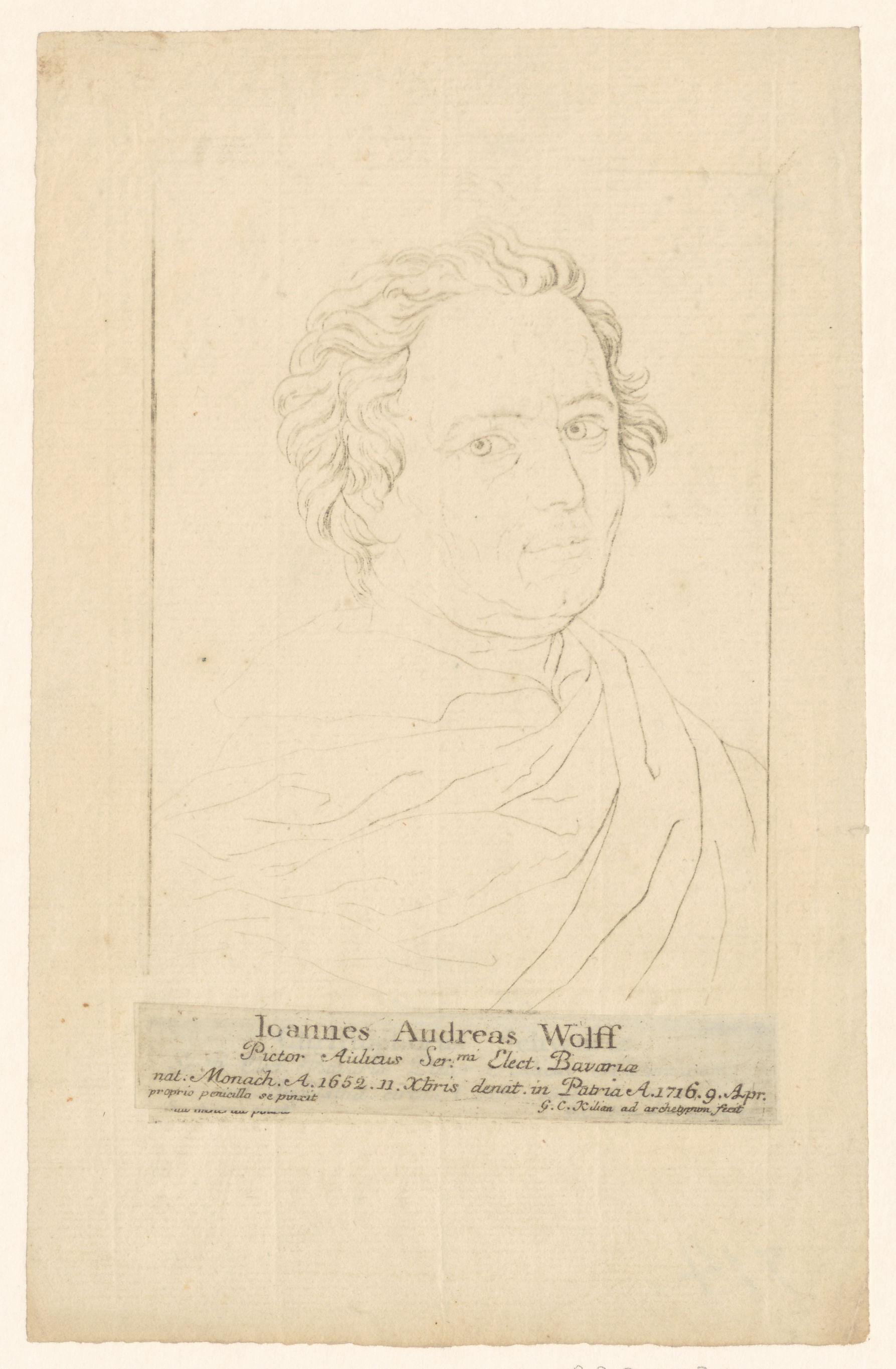 Portret van Johann Andreas Wolff