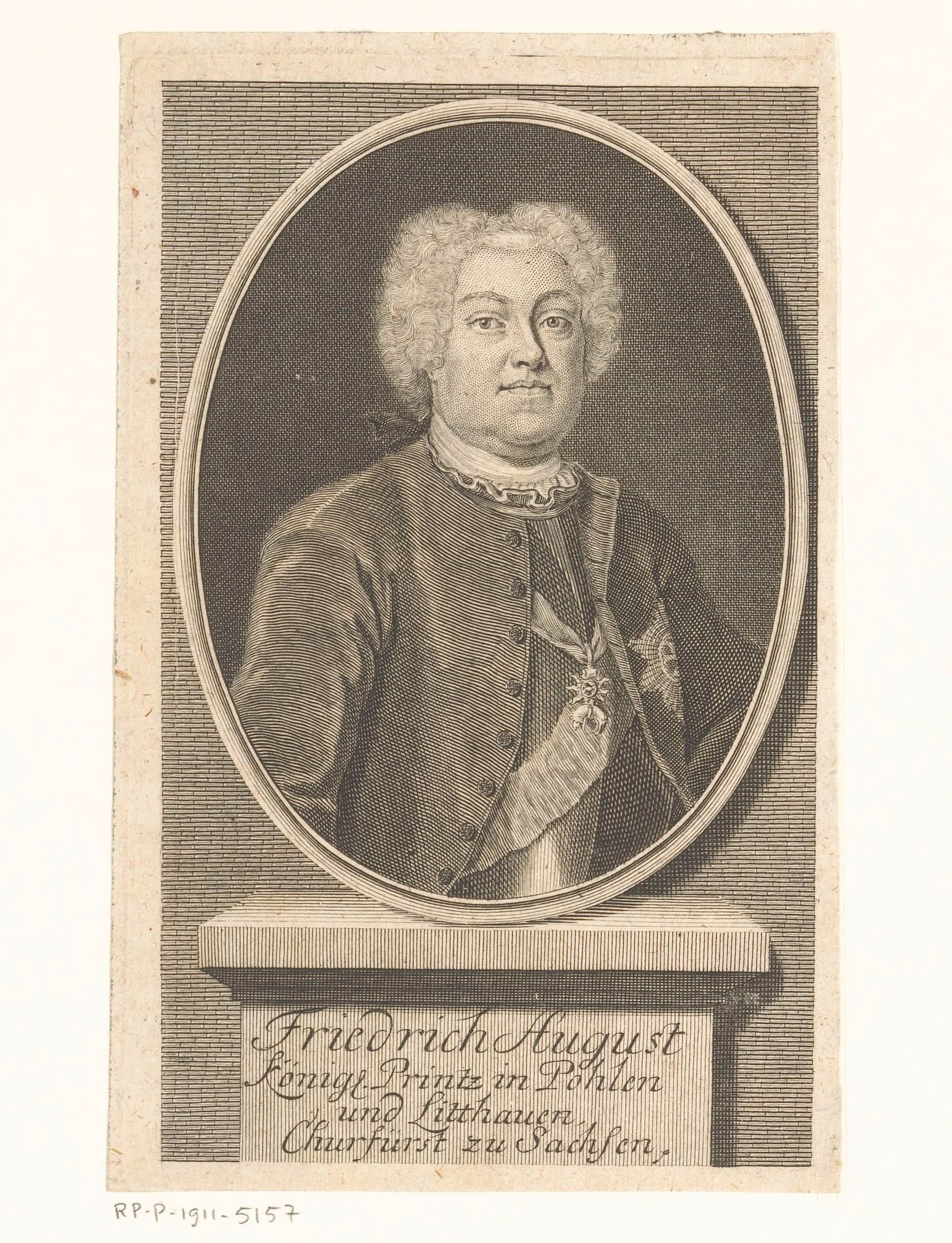 Portret van August III van Polen