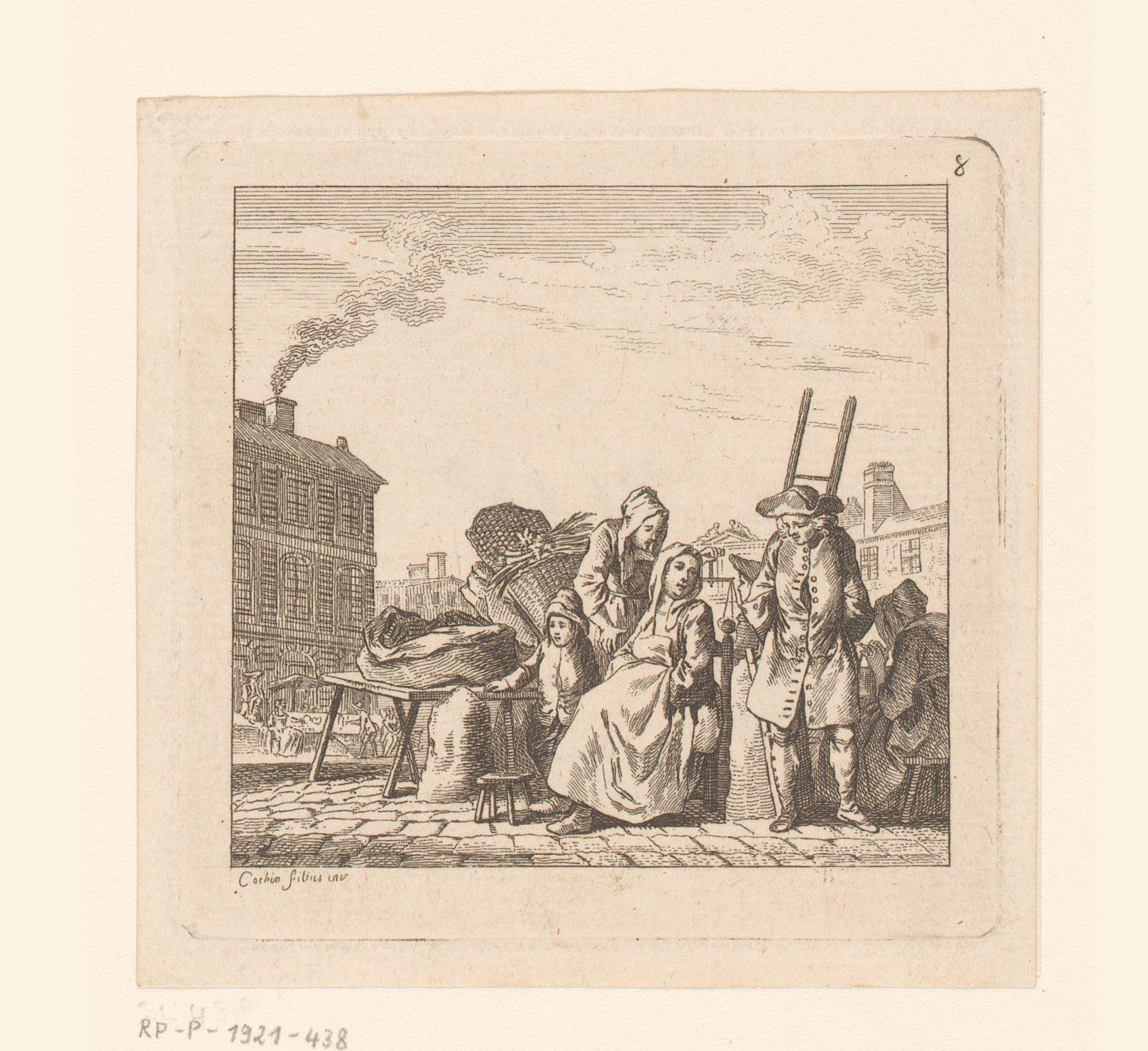 Verkopers op een markt