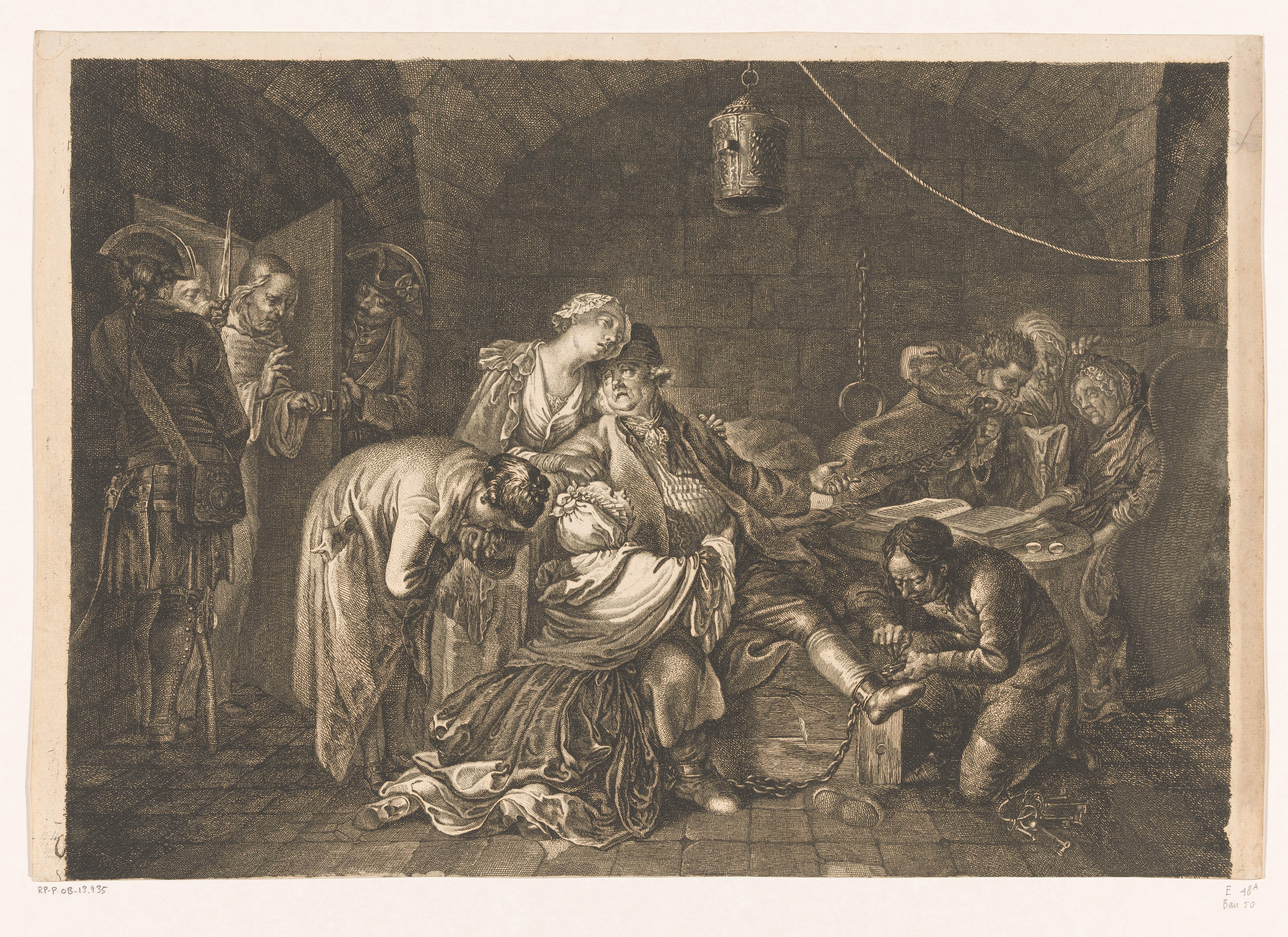 Afscheid van Jean Calas in de gevangenis