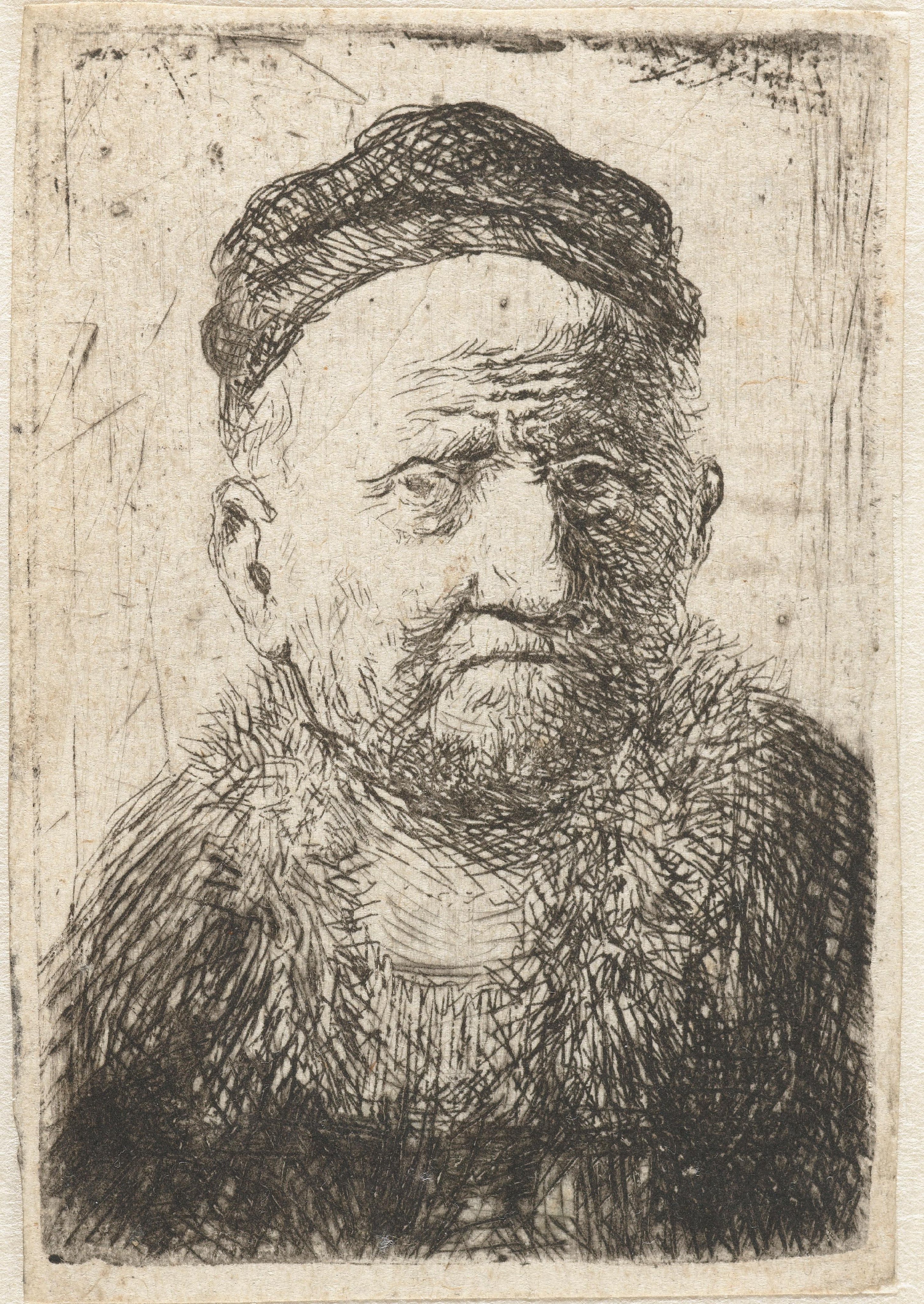 Man wearing a close cap: bust (the artist’s father?)