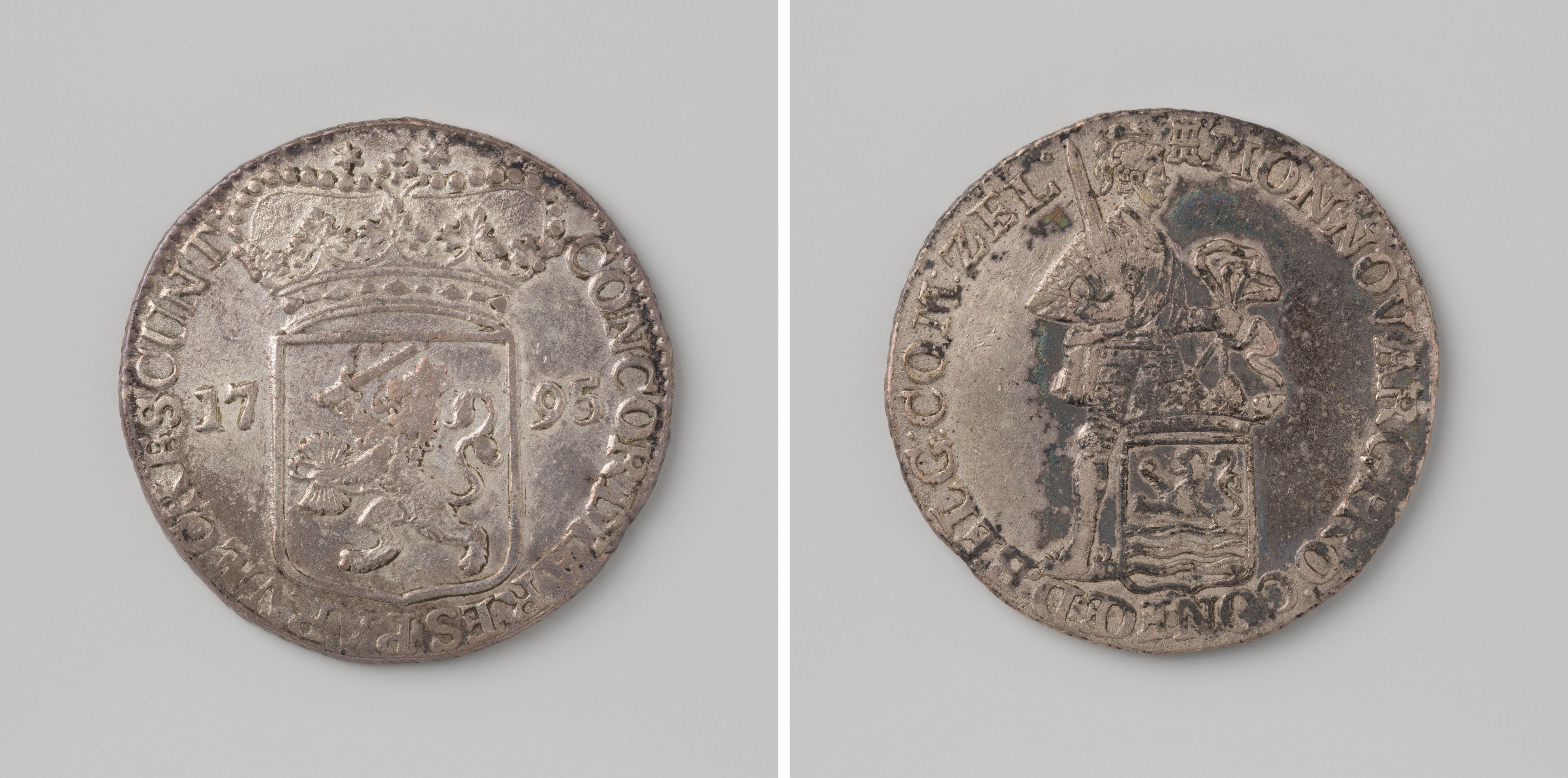 Zilveren dukaat van de Bataafse Republiek op naam van Zeeland, 1795