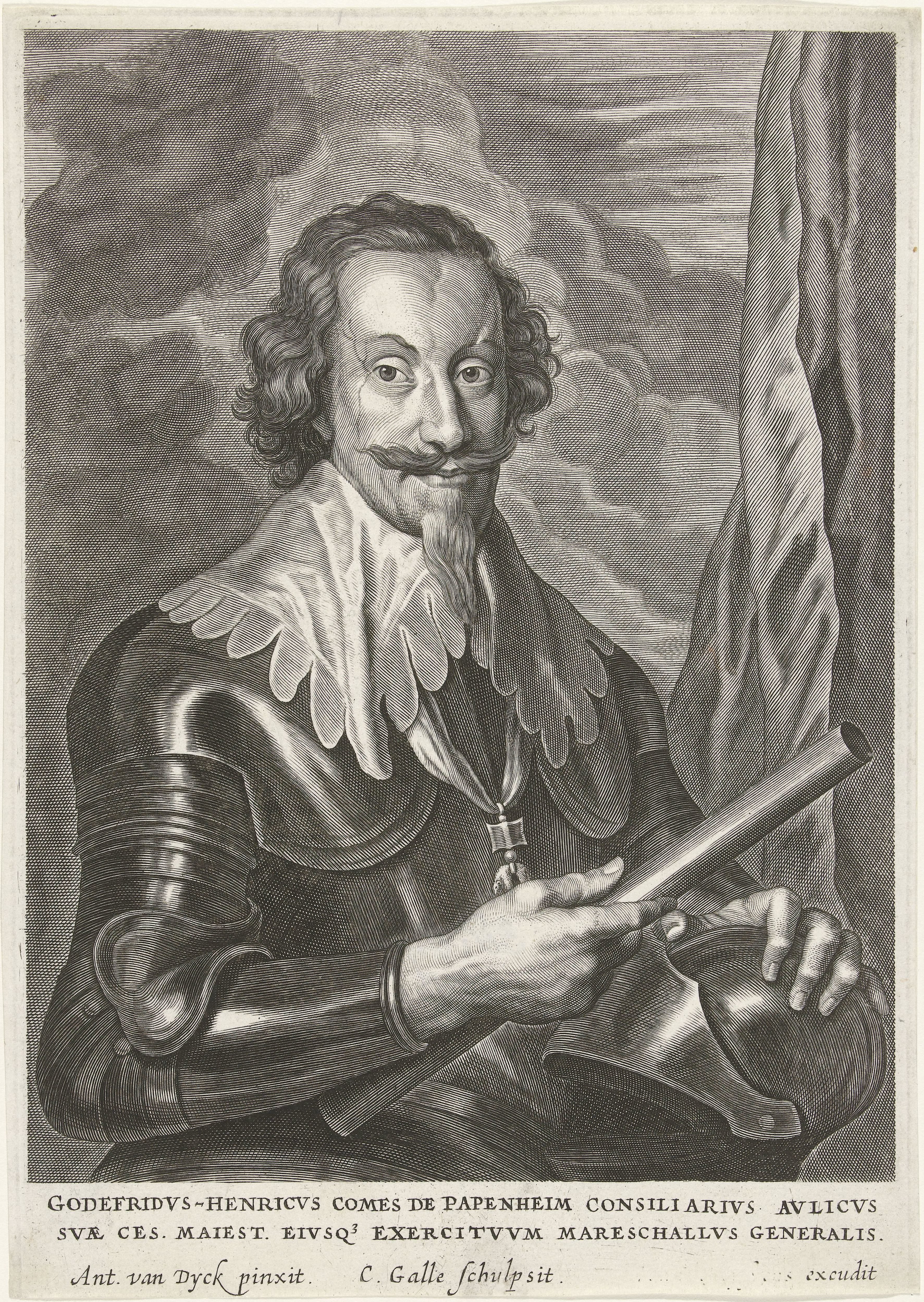 Portret van Gottfried Heinrich, graaf van Pappenheim