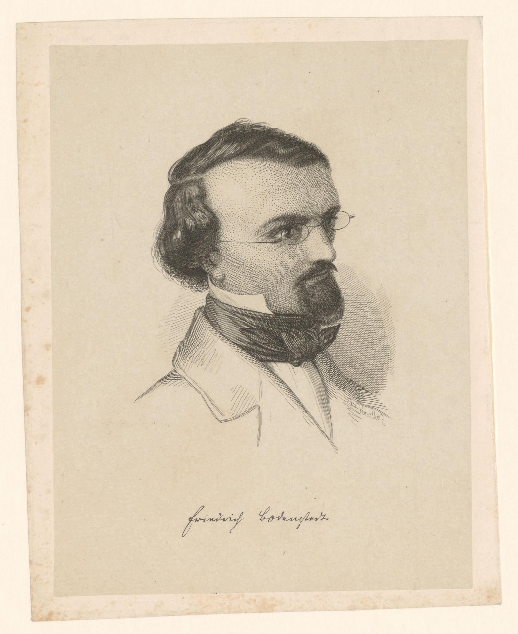 Portret van Friedrich von Bodenstedt