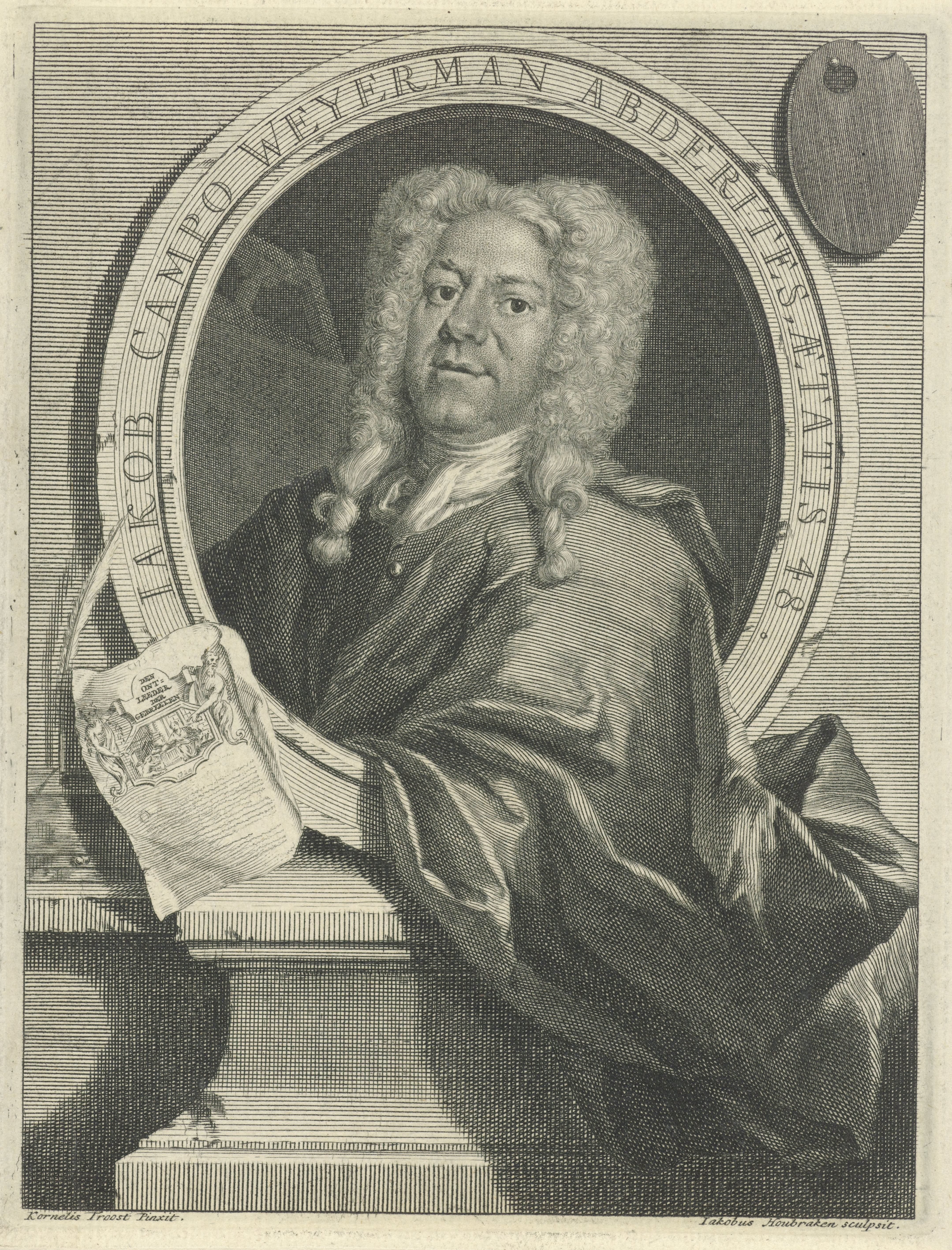 Portret van Jacob Campo Weyerman