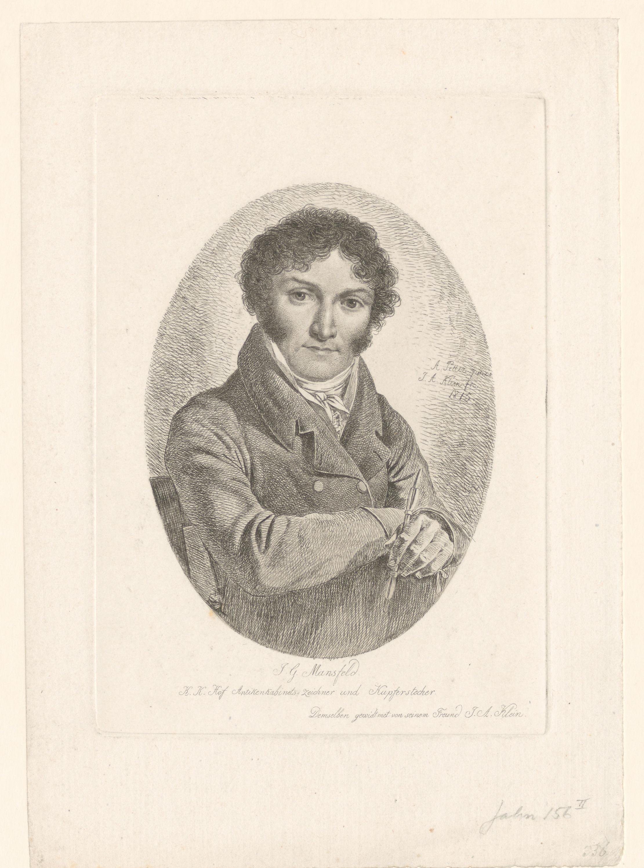 Portret van Johann Georg Mannsfeld