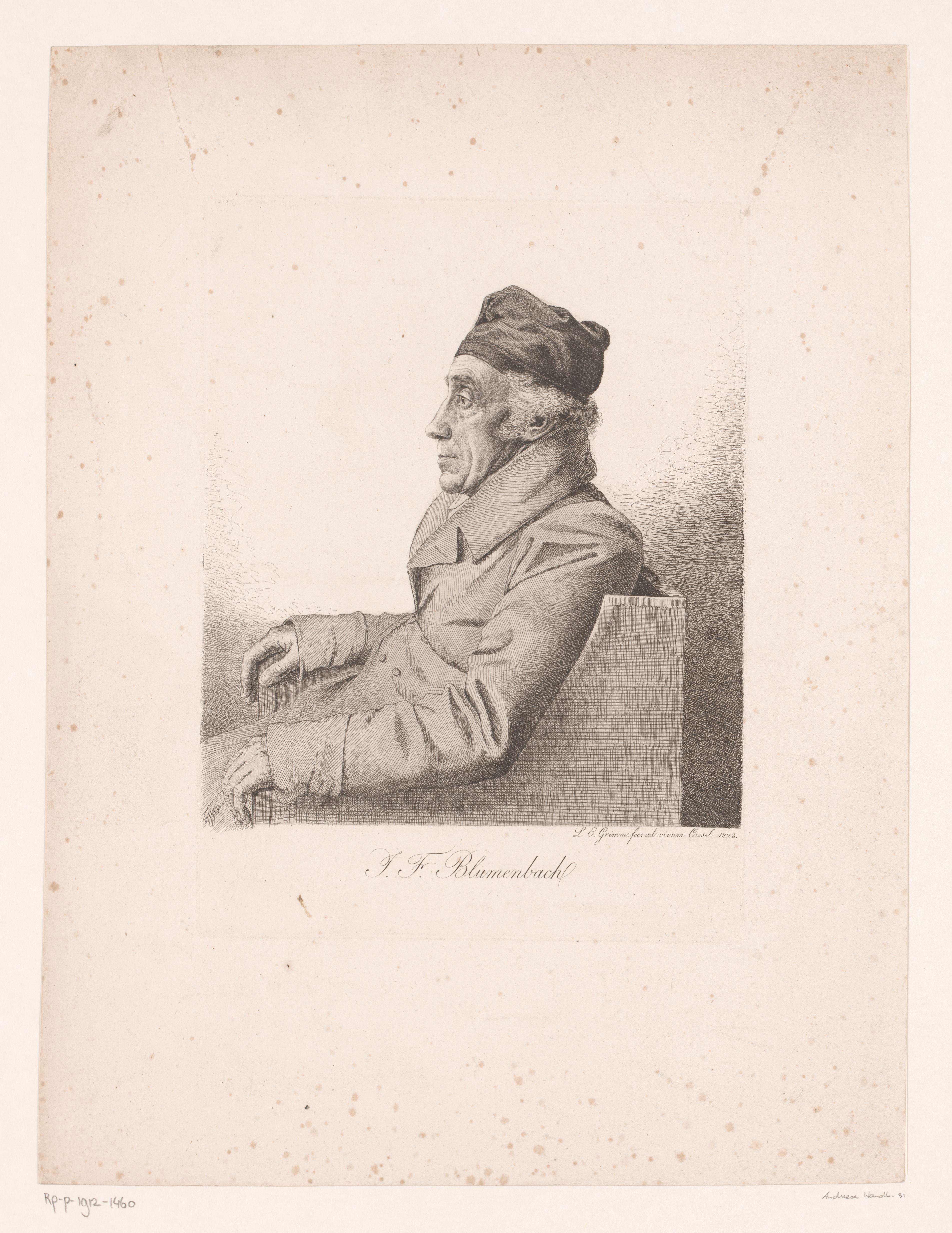 Portret van Johann Friedrich Blumenbach