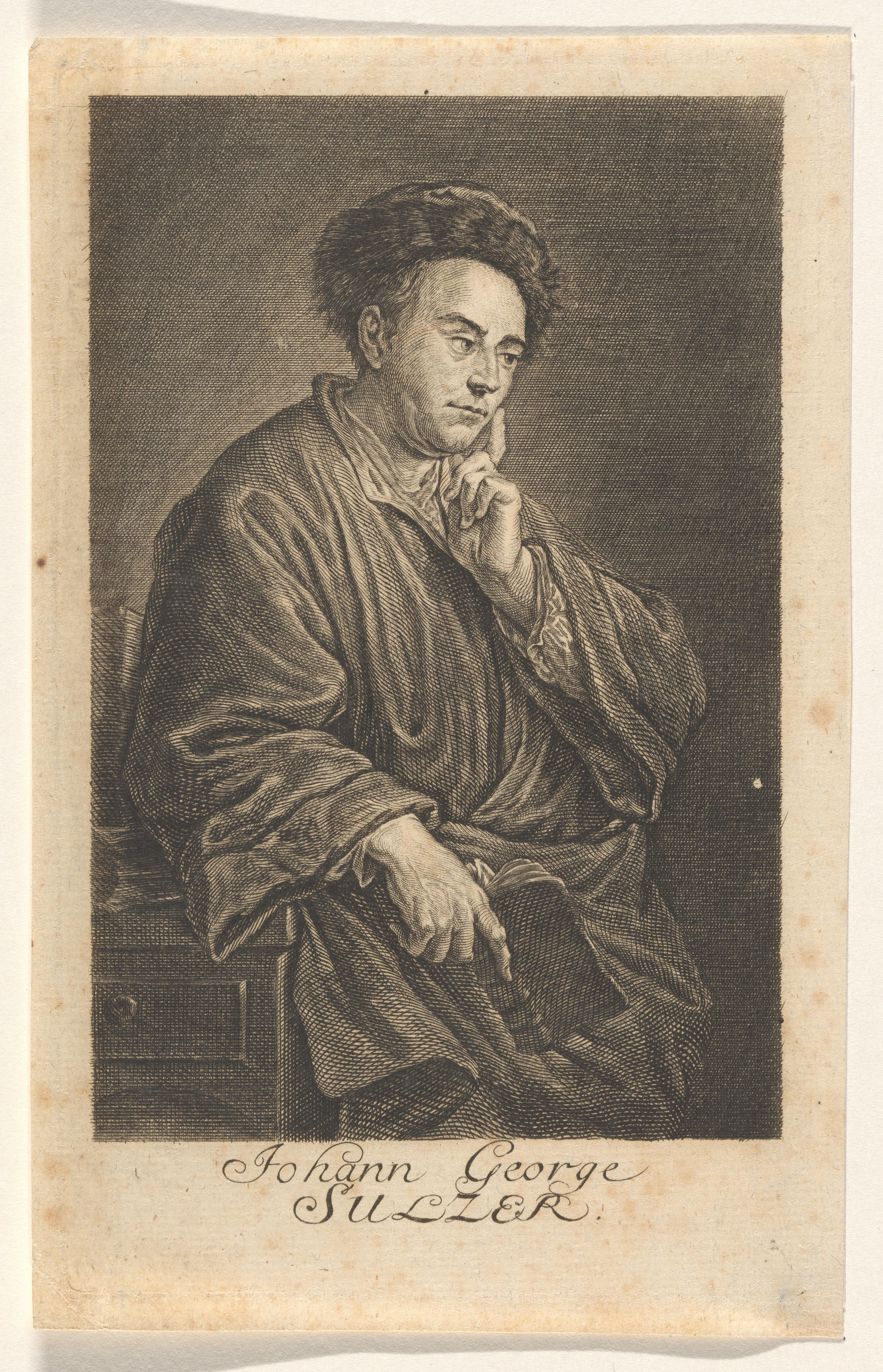 Portret van Johann Georg Sulzer