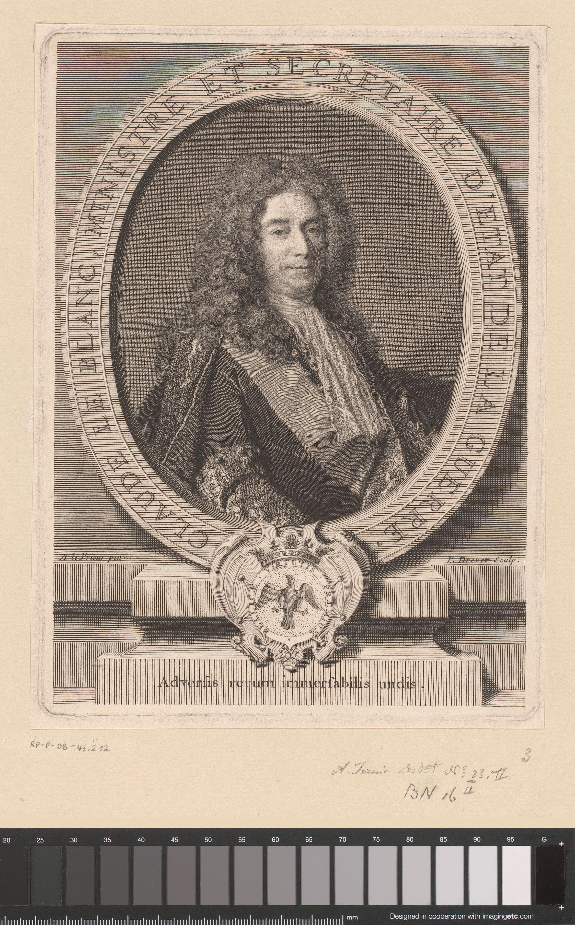 Portret van Claude le Blanc
