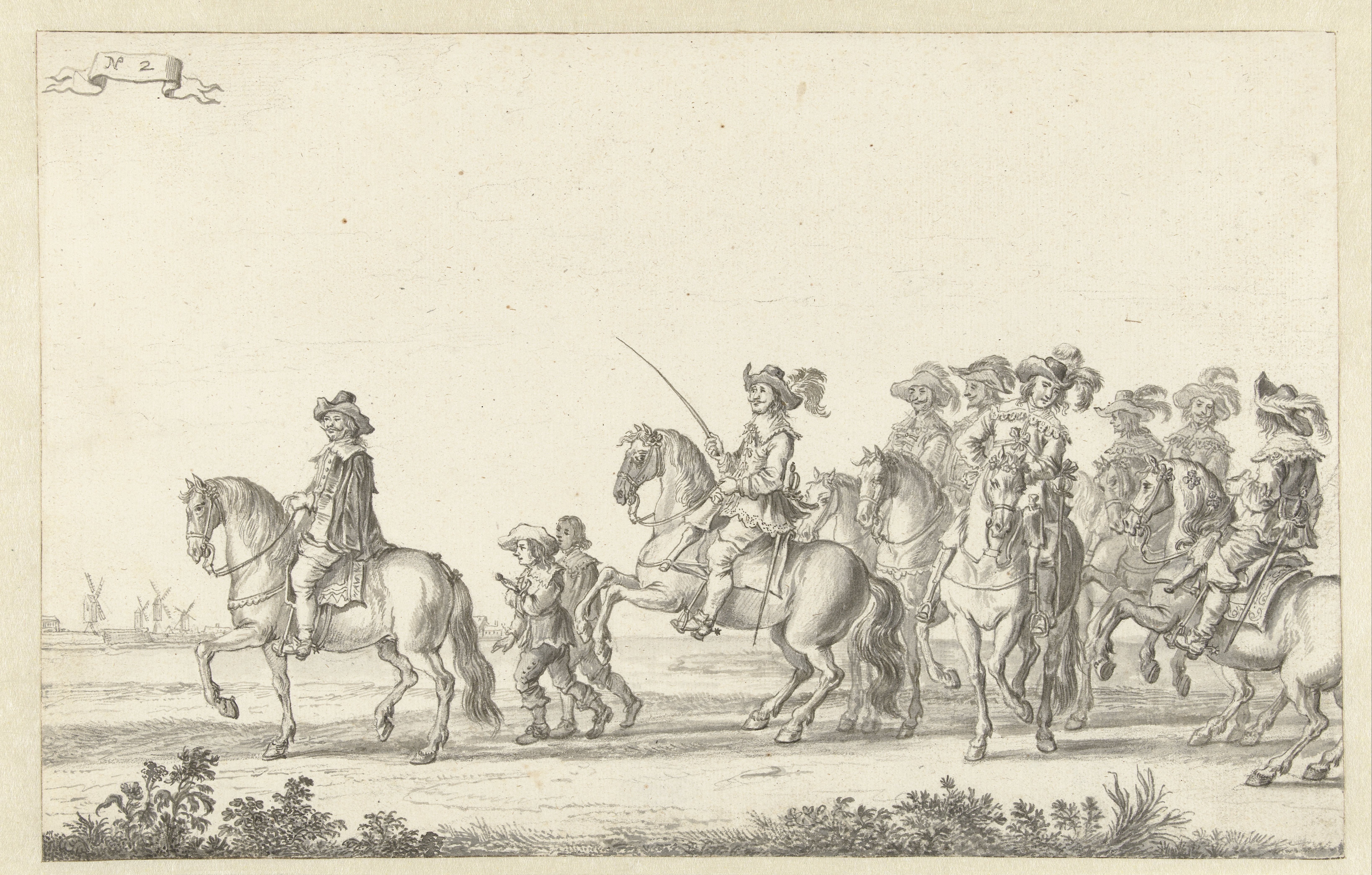 De intocht van Maria de' Medici te Amsterdam in 1638 (plaat 2)