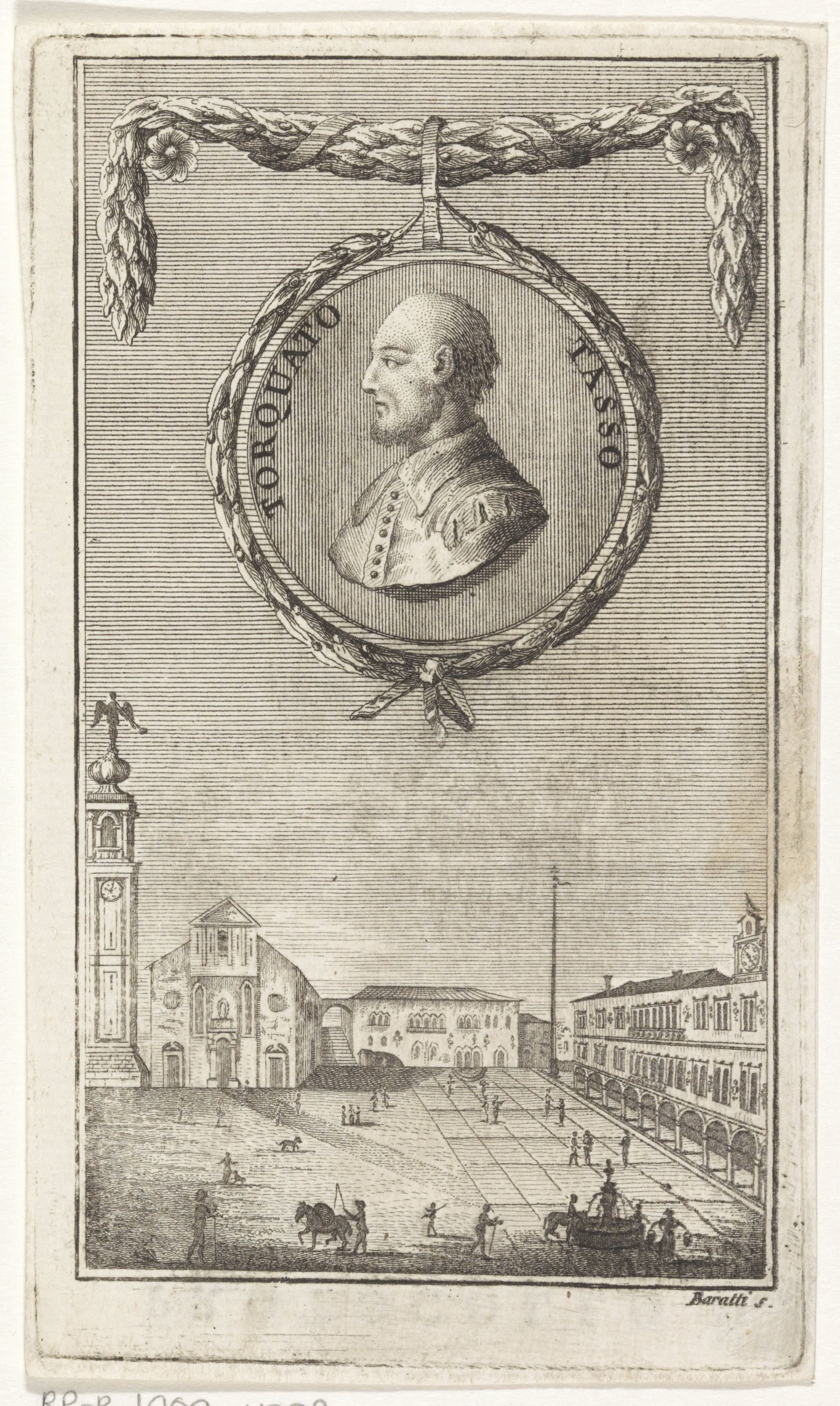 Portret van dichter Torquato Tasso