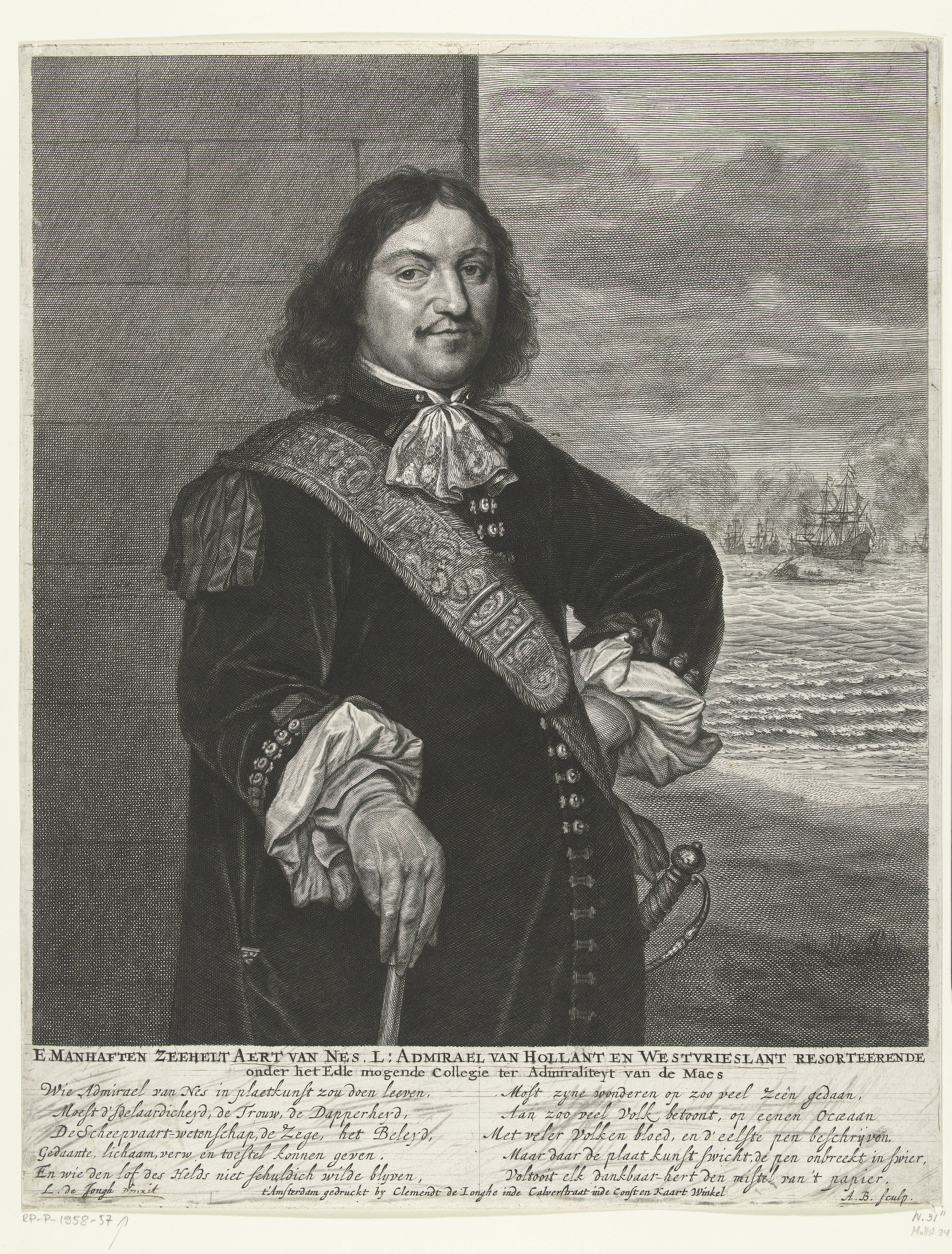 Portret van Aert Jansz. van Nes