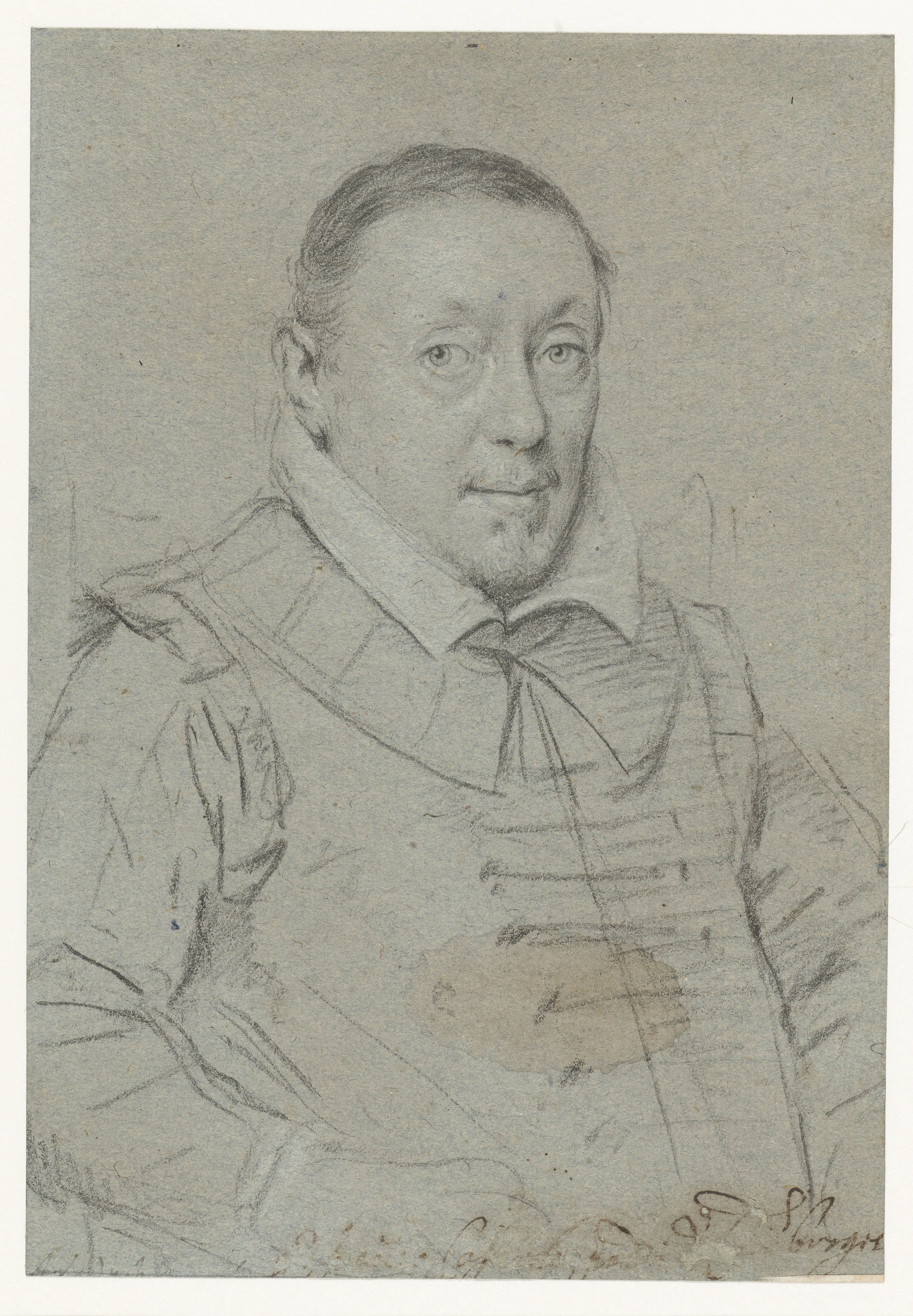 Portret van een onbekende heer, ten halven lijve naar rechts