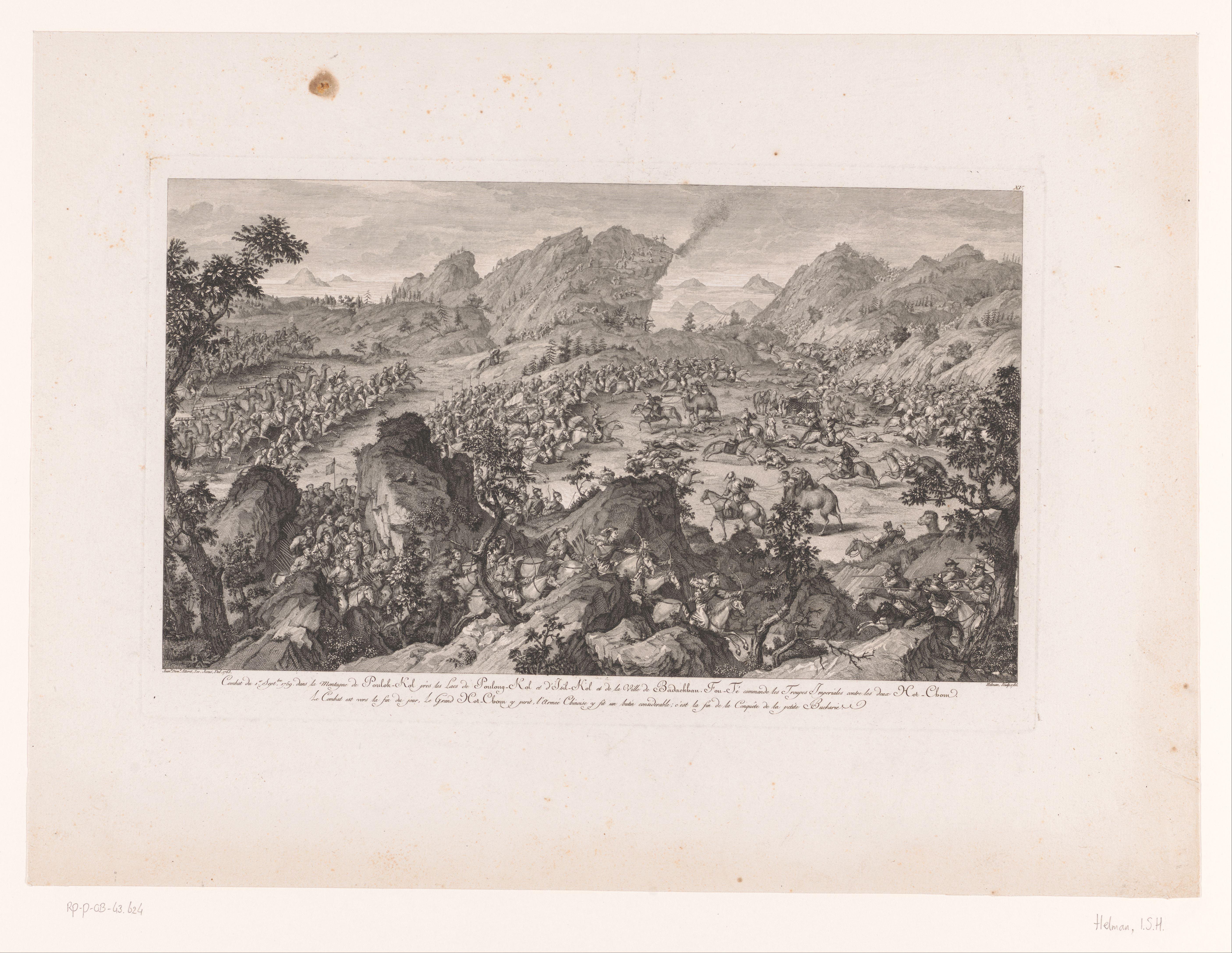 Slag van Arcul in de bergen van Pulok-koi