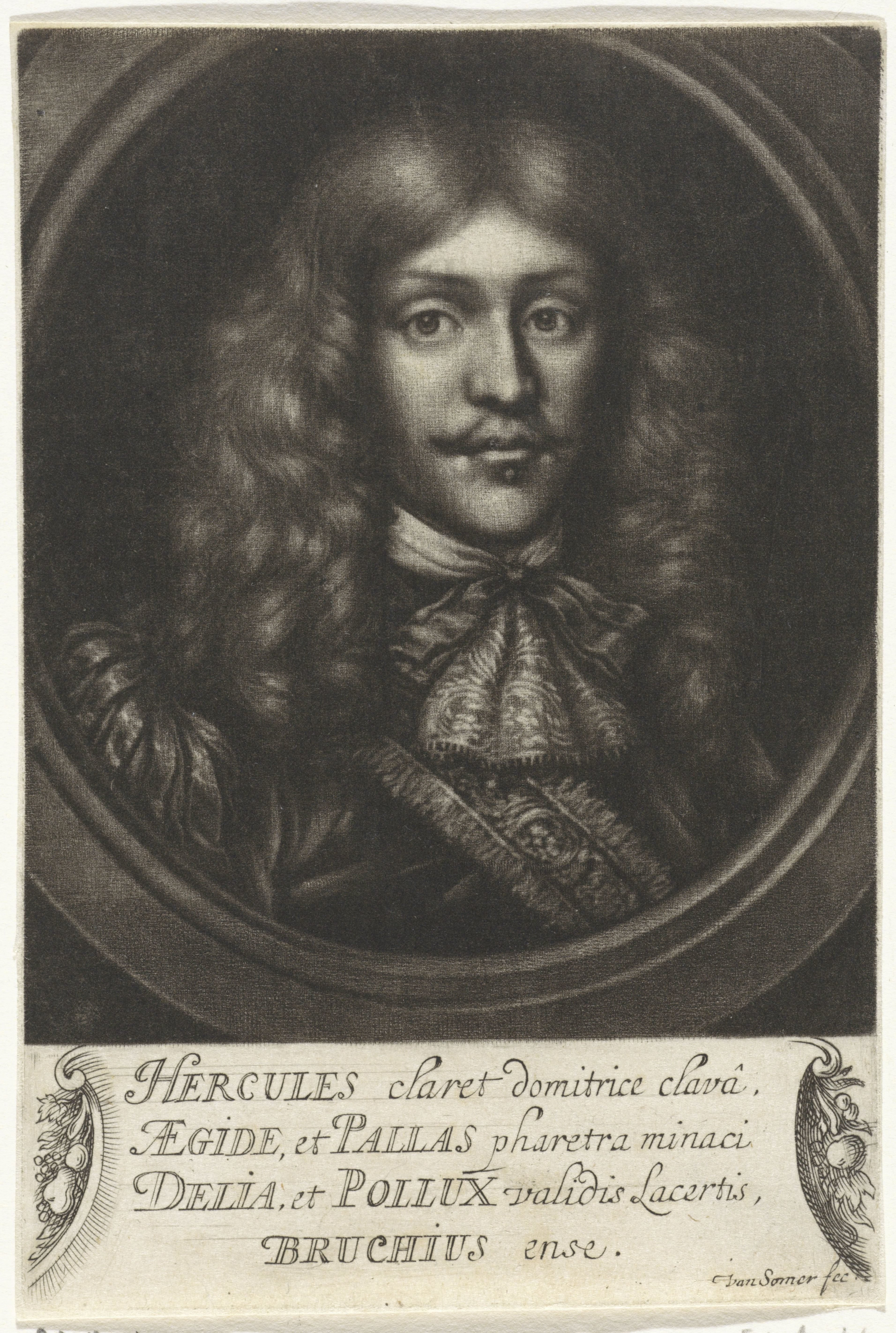 Portret van Johann Georg Bruck