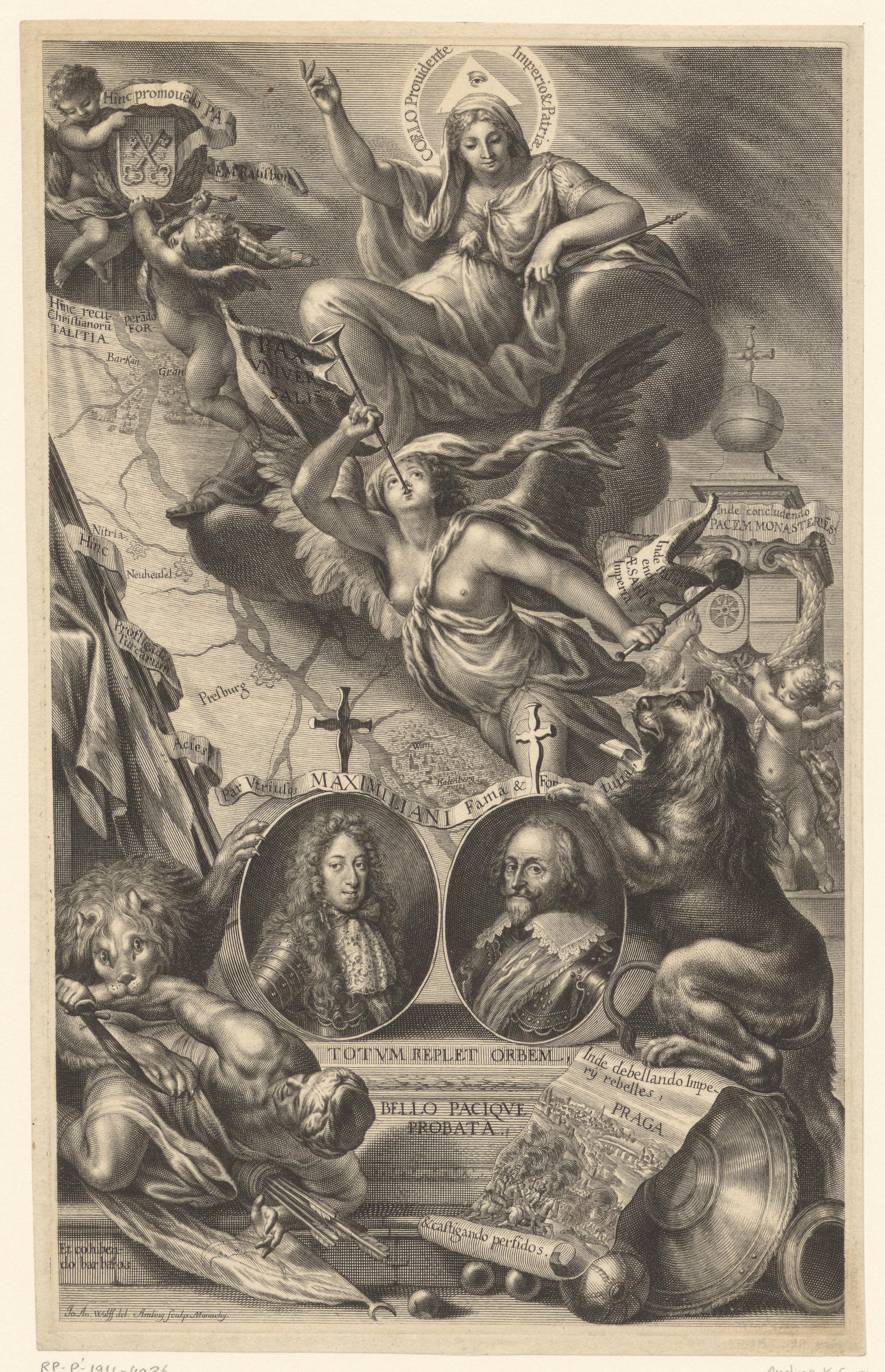 Allegorie op de overwinningen van Maximiliaan I en Maximiliaan II Emanuel van Beieren