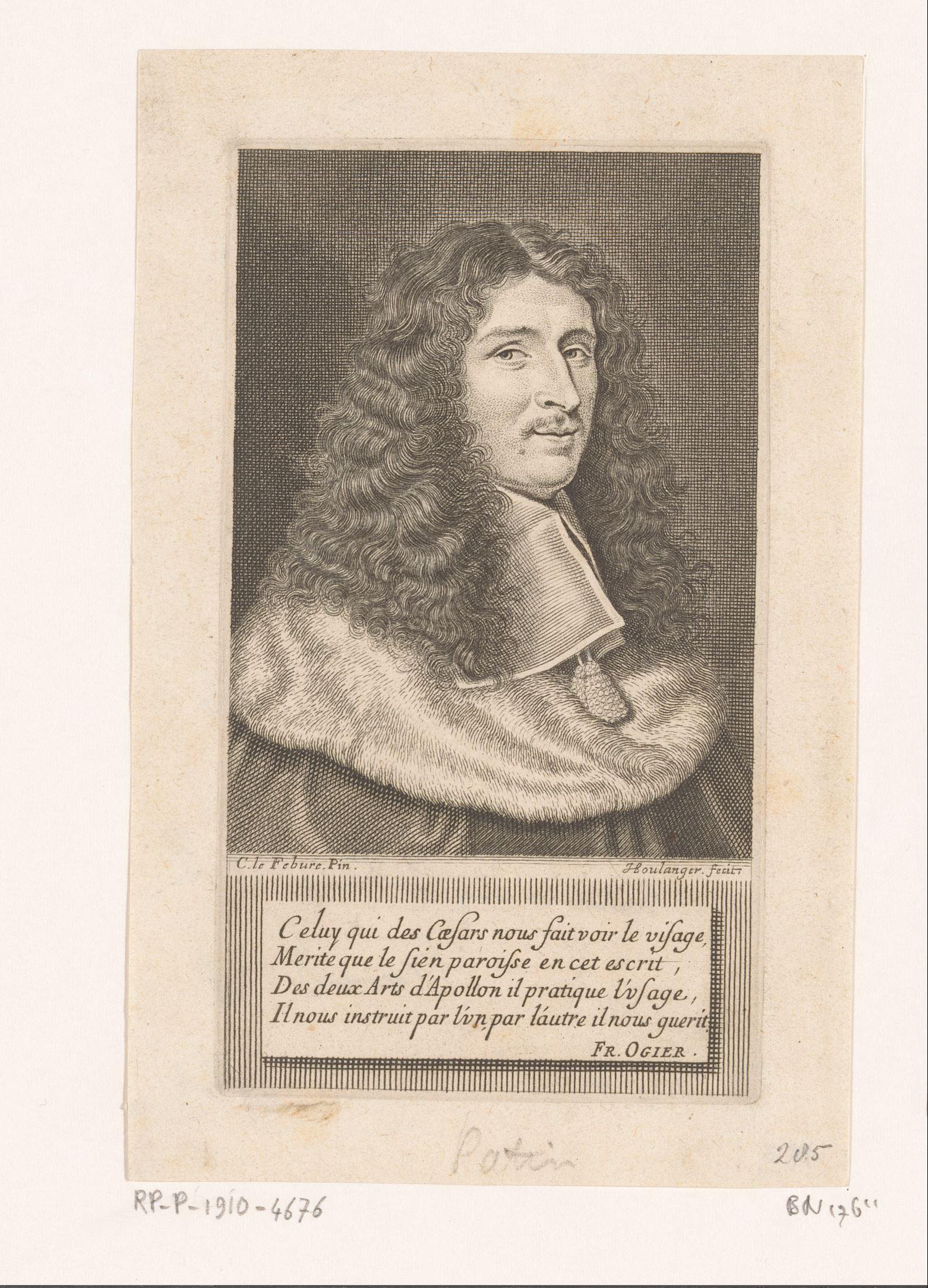 Portret van Charles Patin