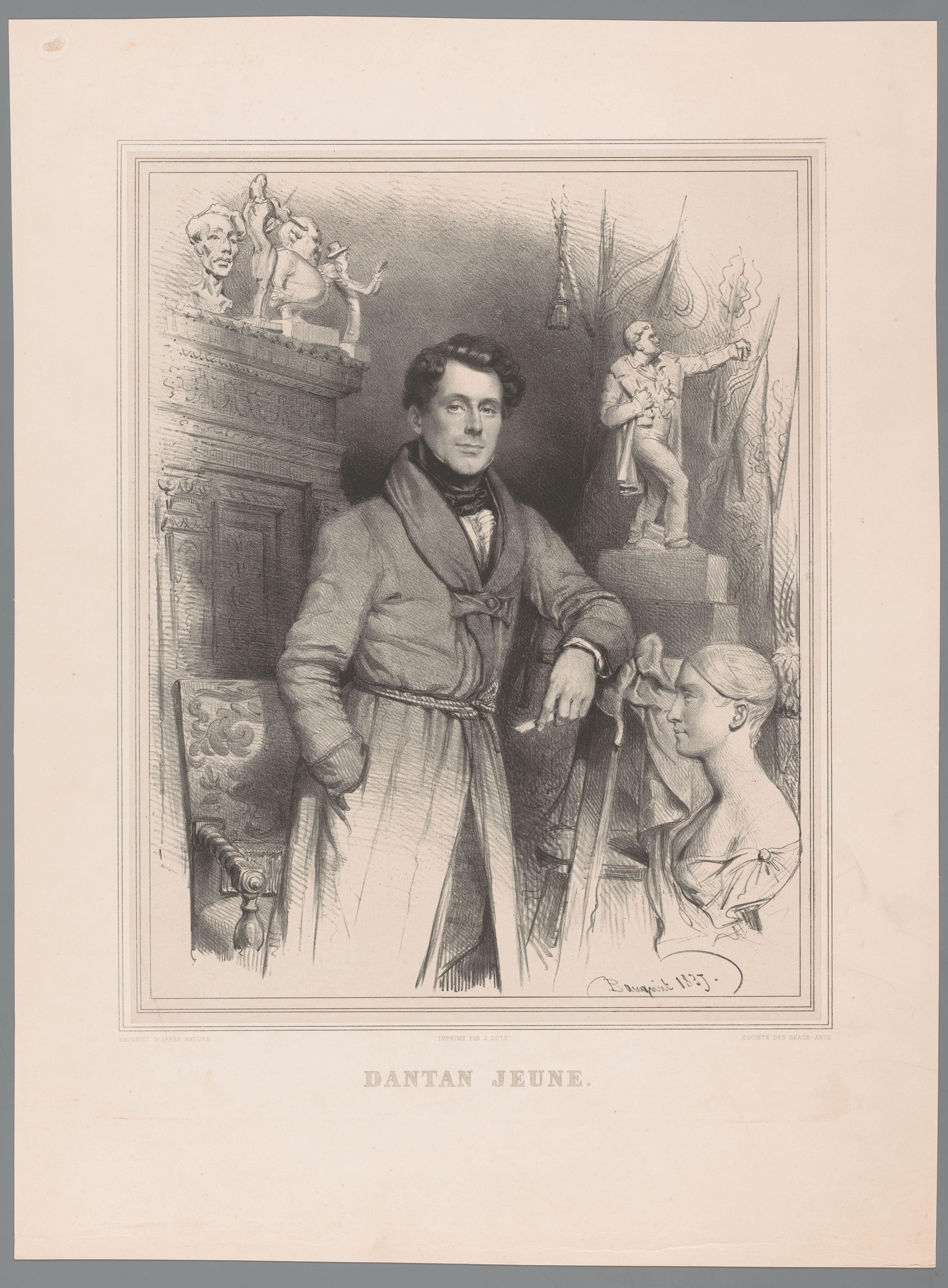 Portret van Jean-Pierre Dantan
