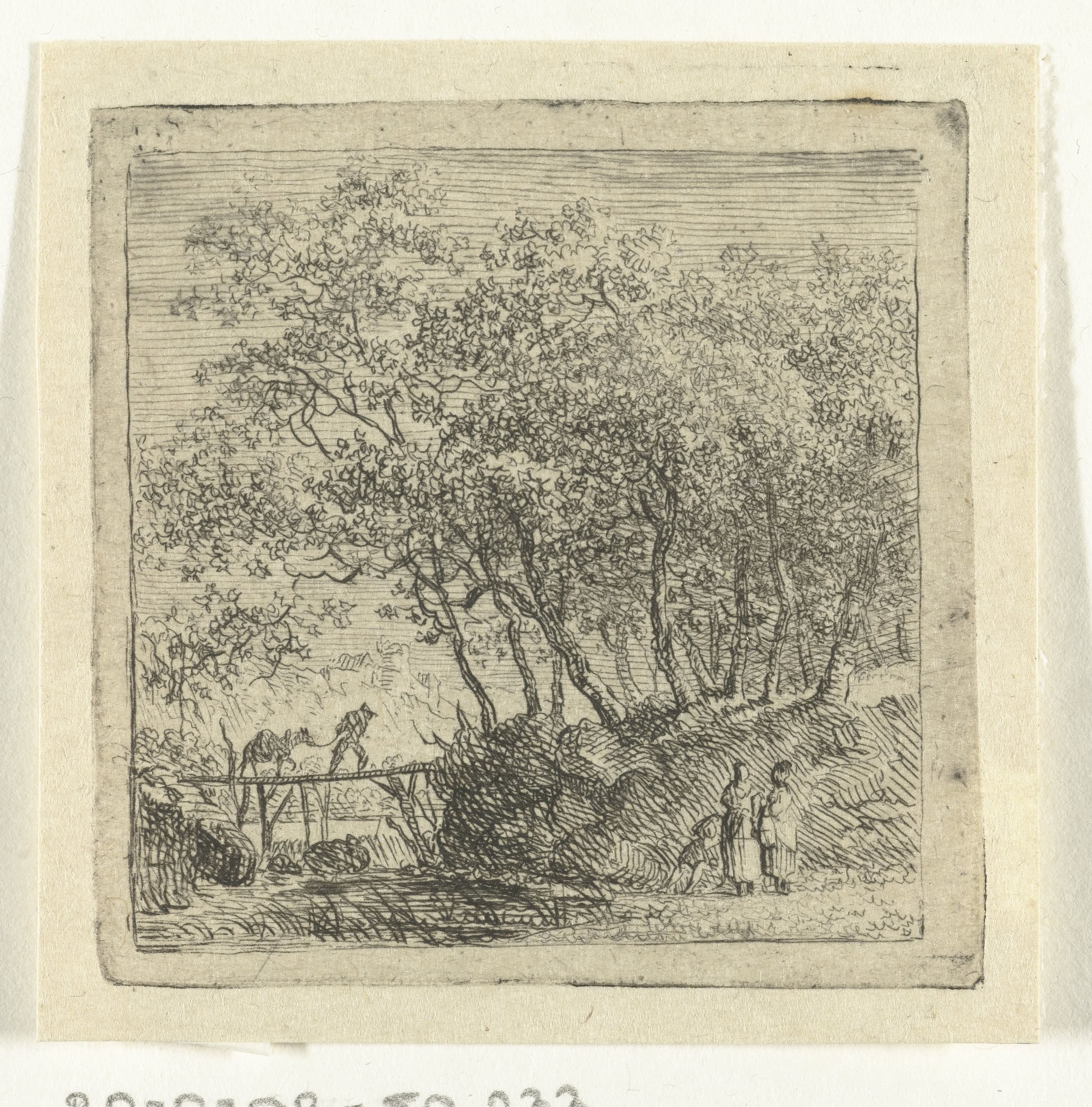 Landschap met een bruggetje