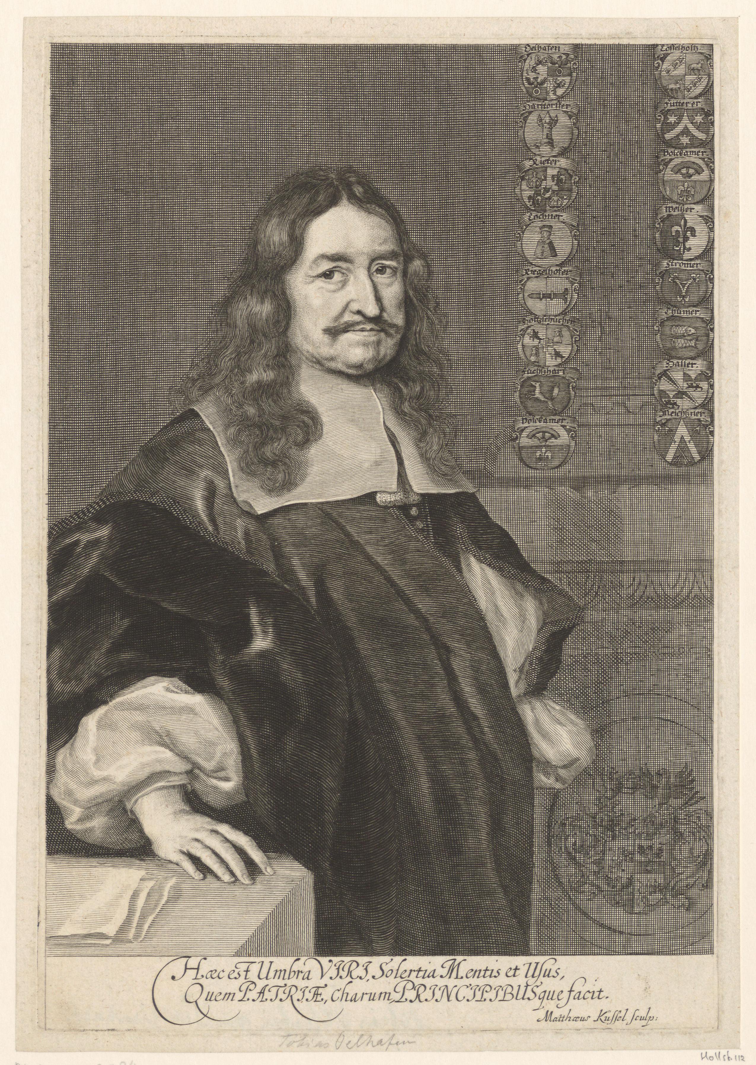 Portret van Tobias Oelhafen von Schöllenbach