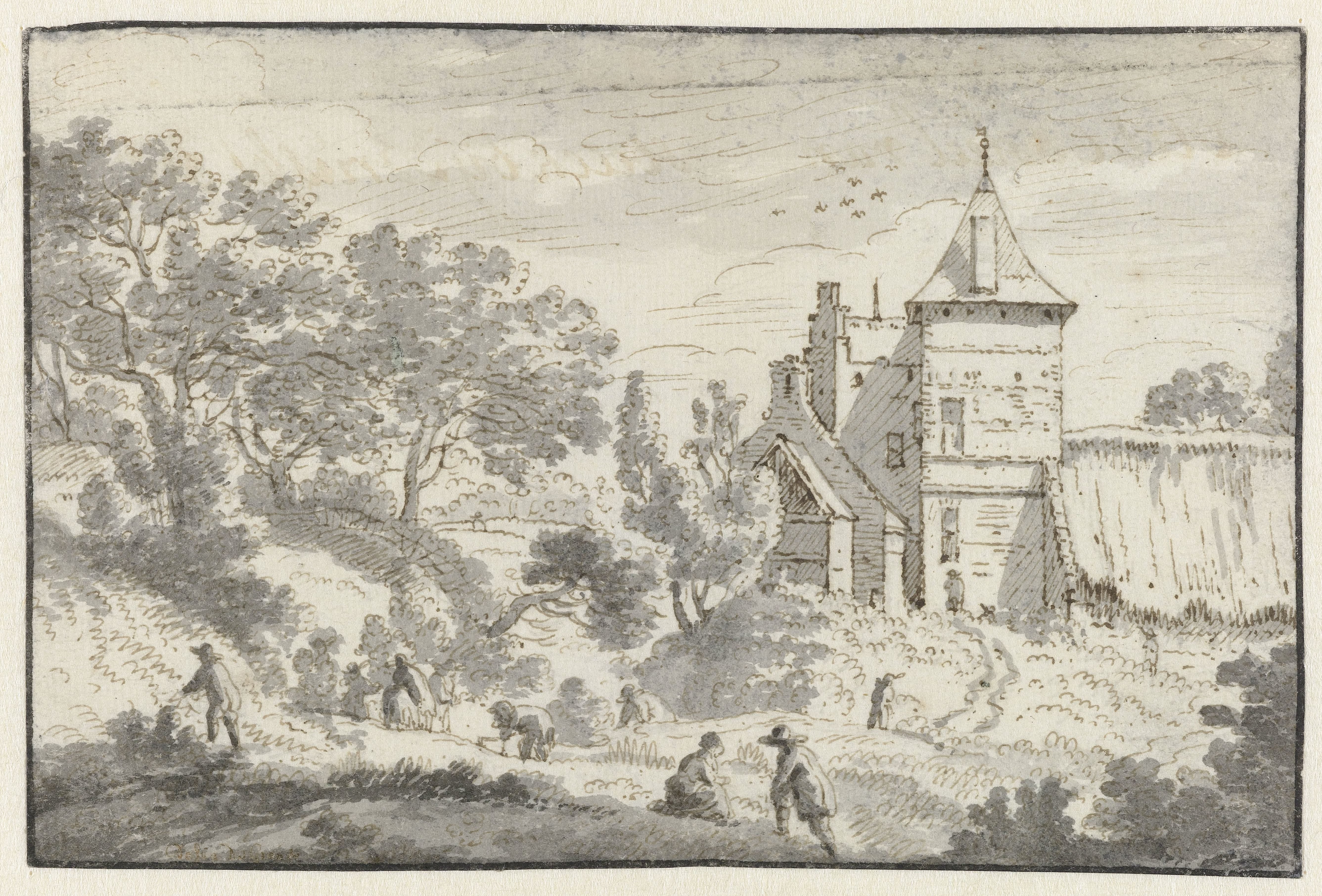 View of Huis Pot at Nivelles, Walloon Brabant