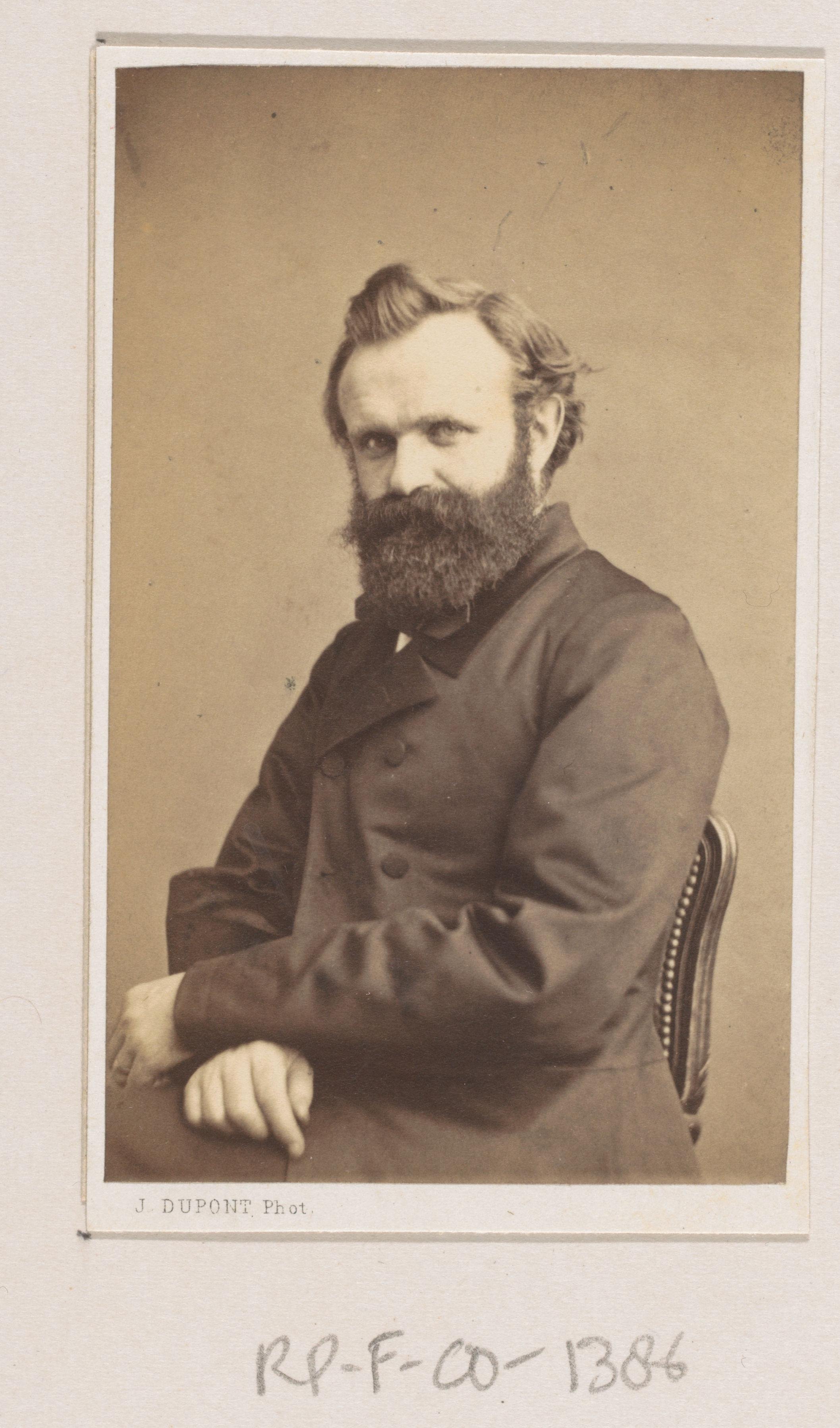Portret van de schilder Johann Bernhard Wittkamp, halffiguur