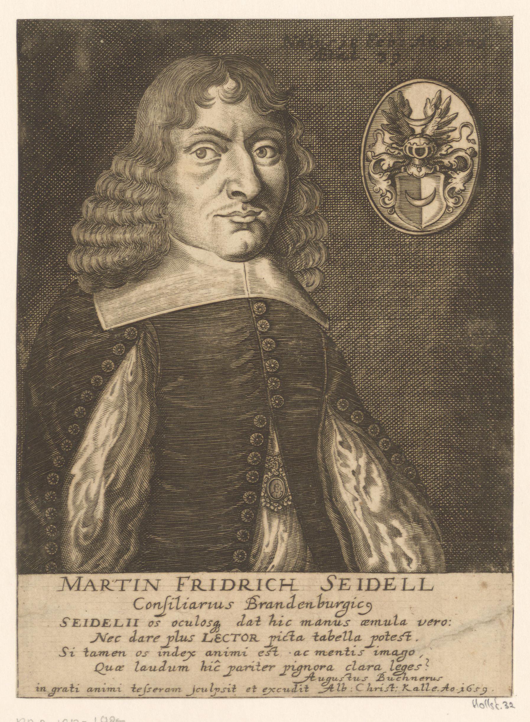 Portret van Martin Friedrich Seidell