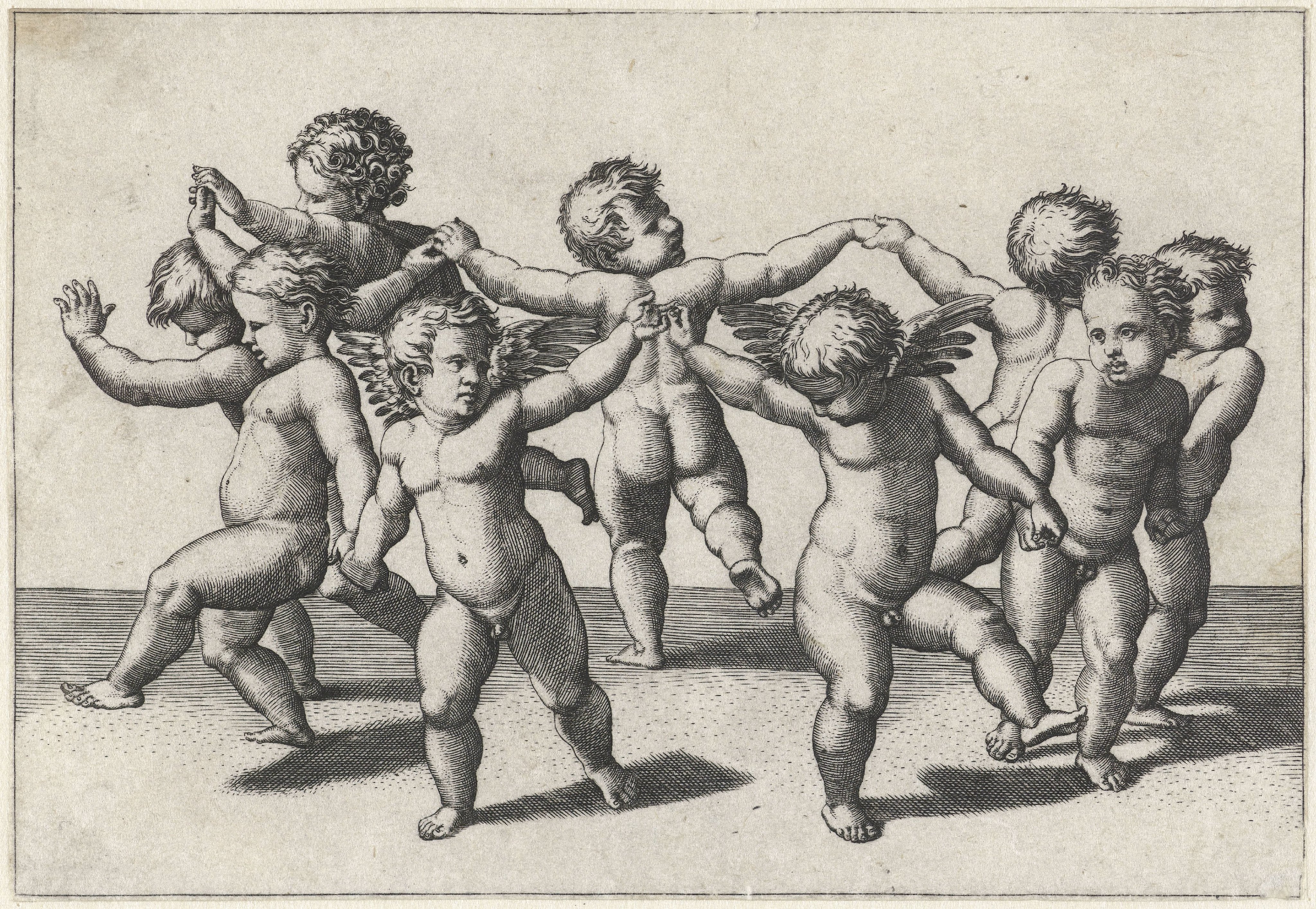 Dansende putti