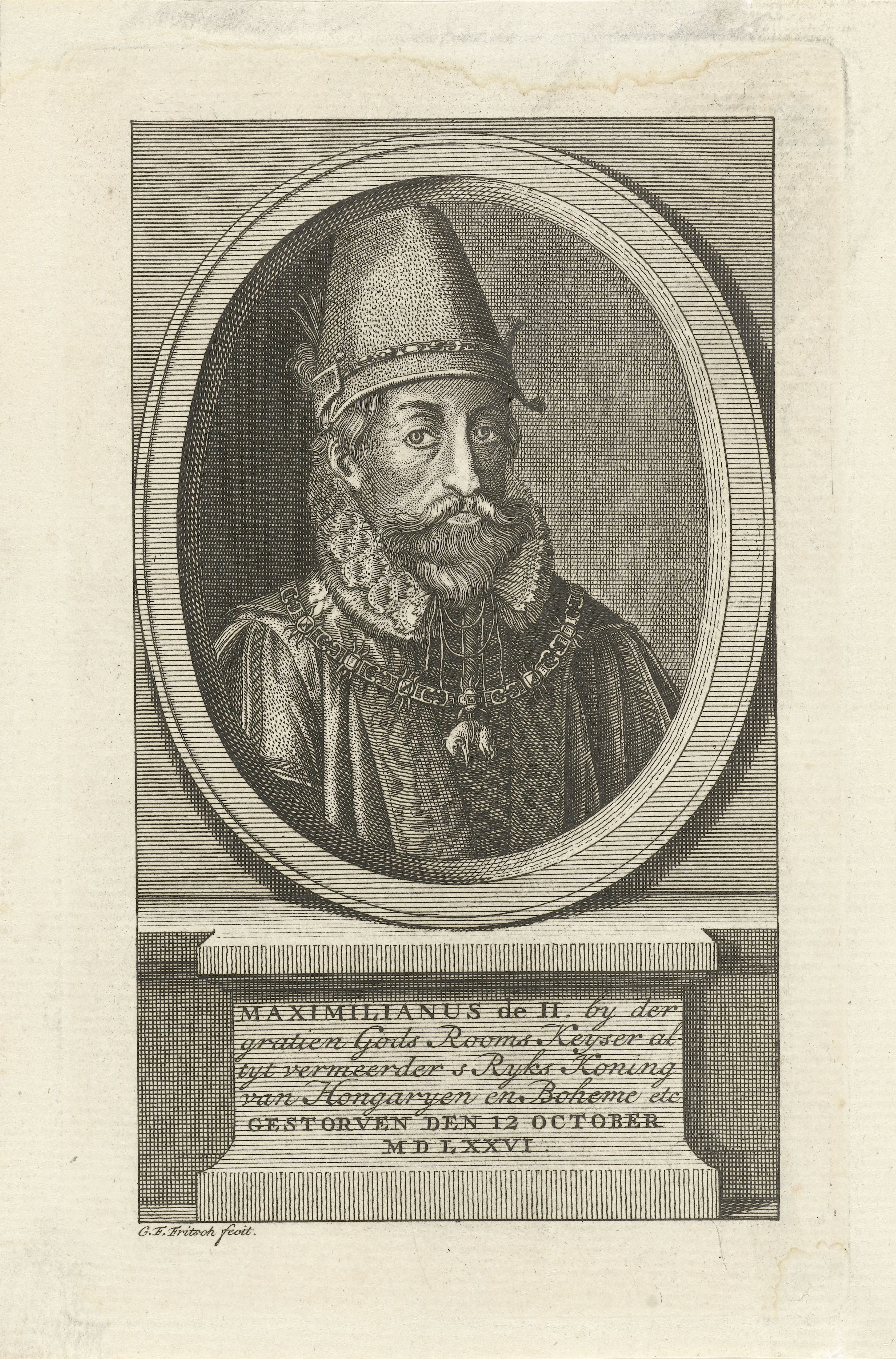 Portret van keizer Maximiliaan II