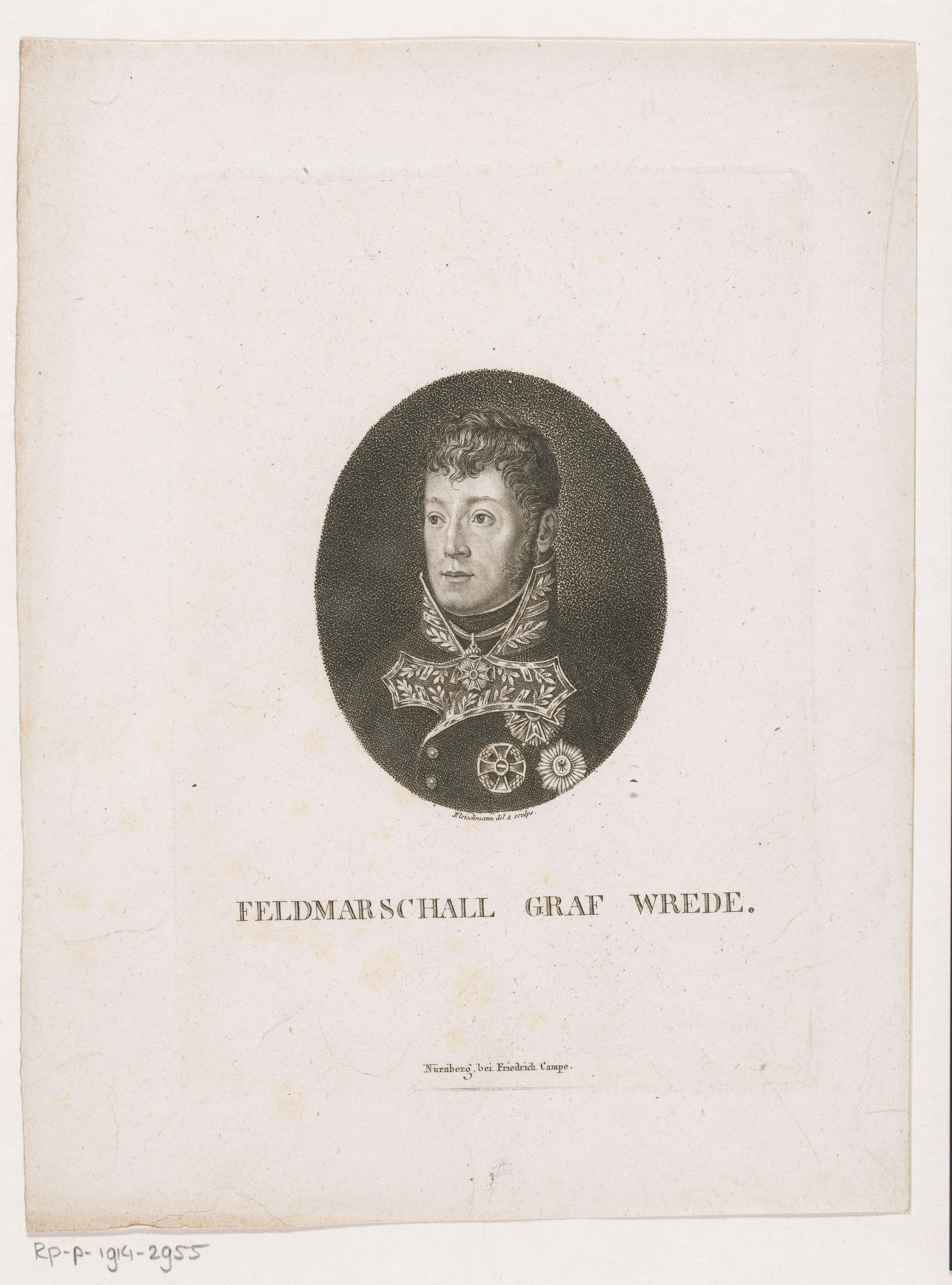 Portret van Carl Philipp von Wrede
