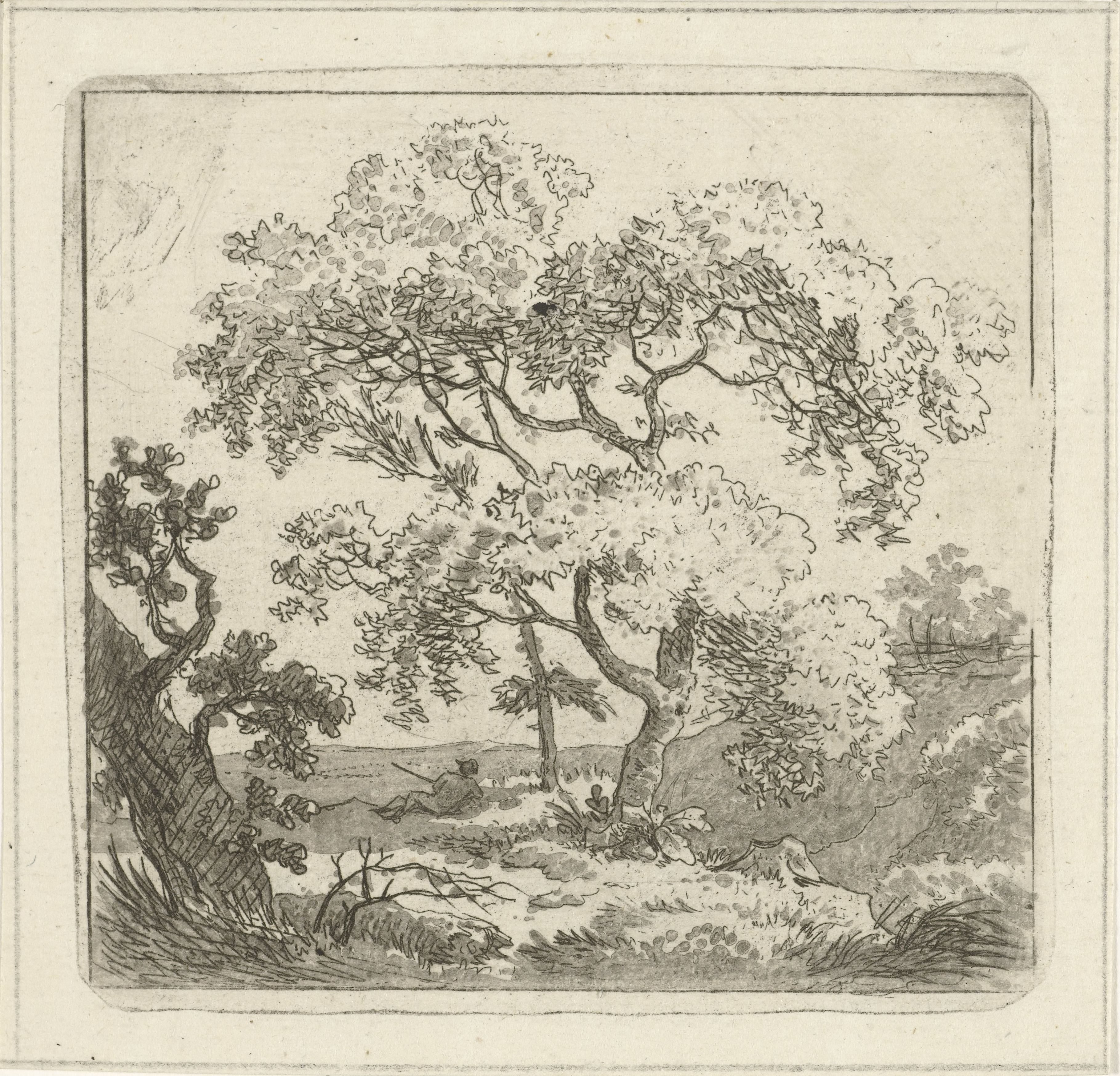 Landschap met boom