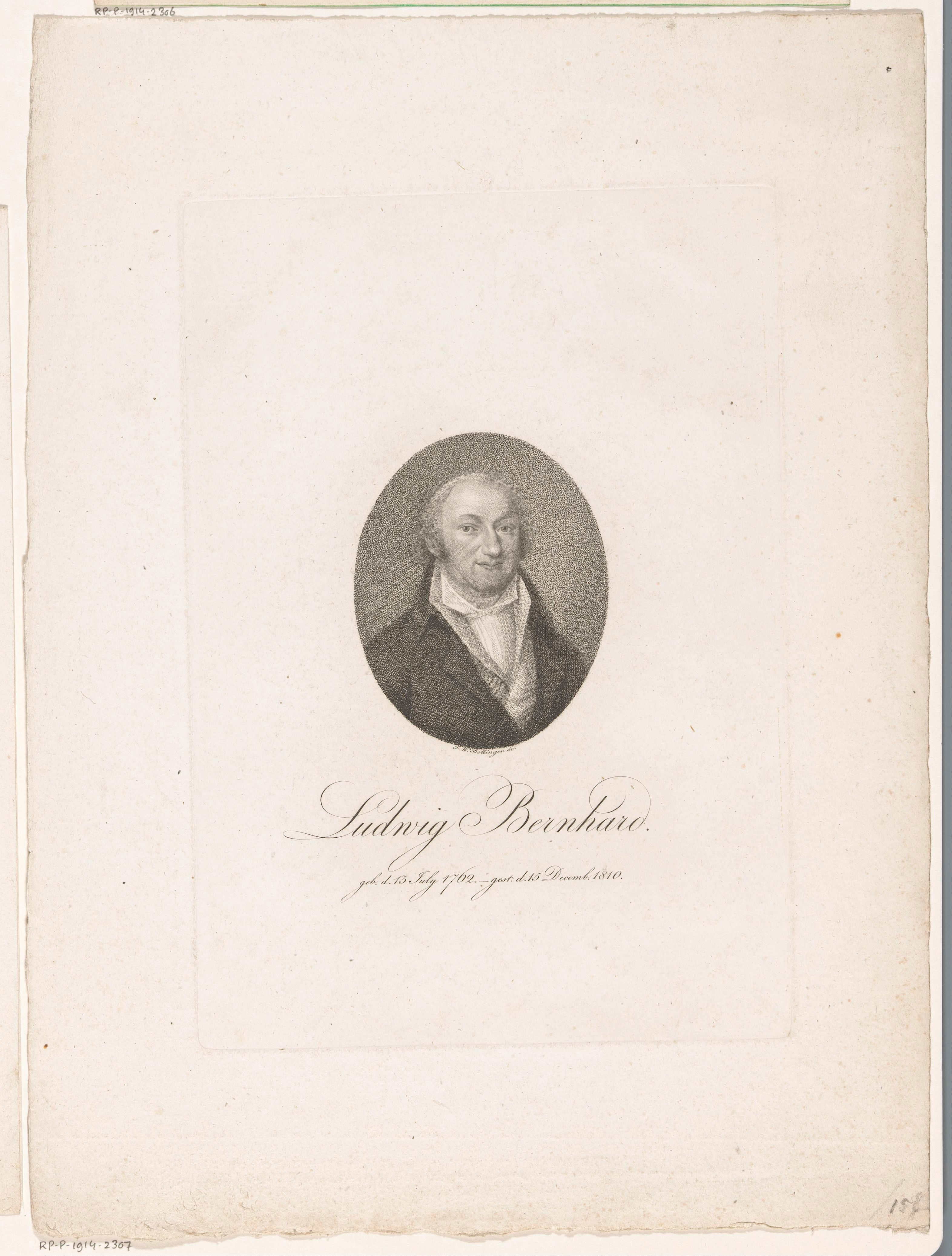 Portret van Ludwig Bernhard