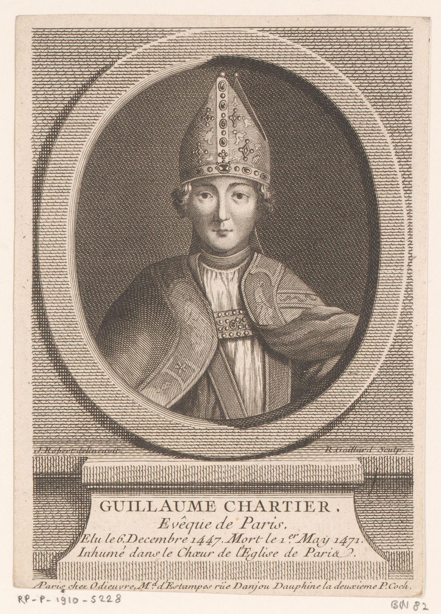 Portret van Guillaume Chartier