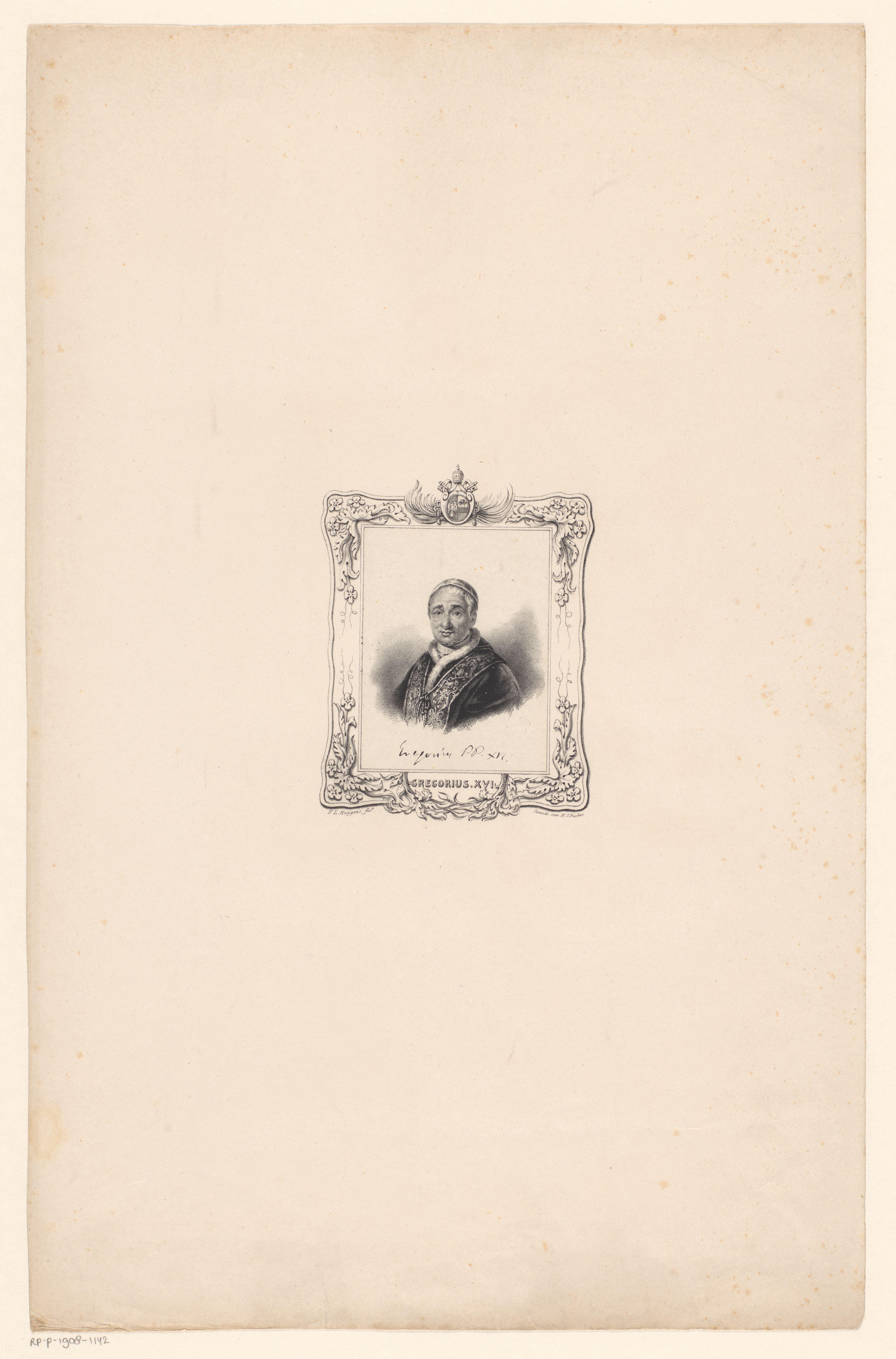 Portret van Paus Gregorius XVI