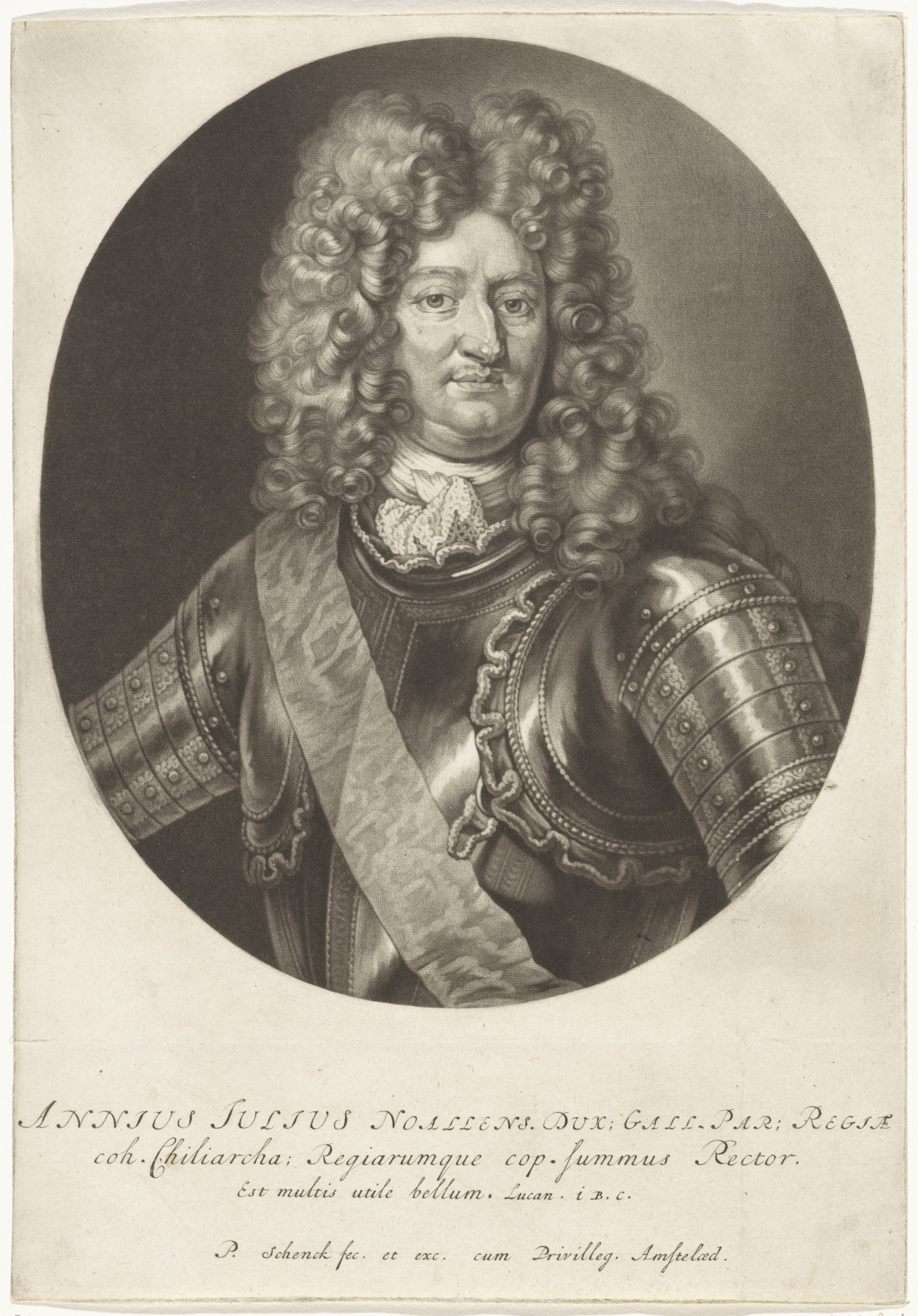 Portret van Anne Jules hertog van Noailles