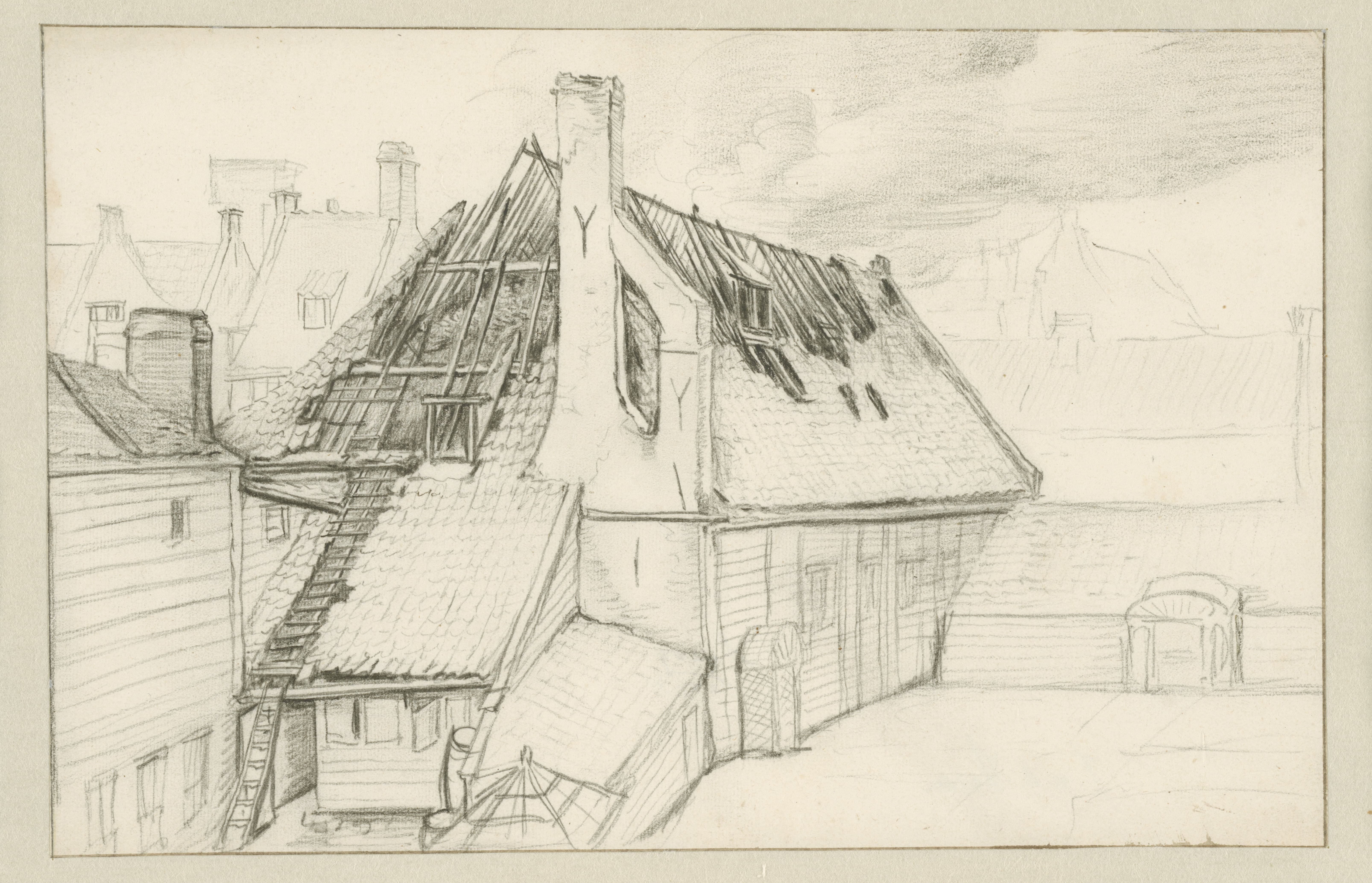 De verbrande zeepziederij De Bruinvis, 1682