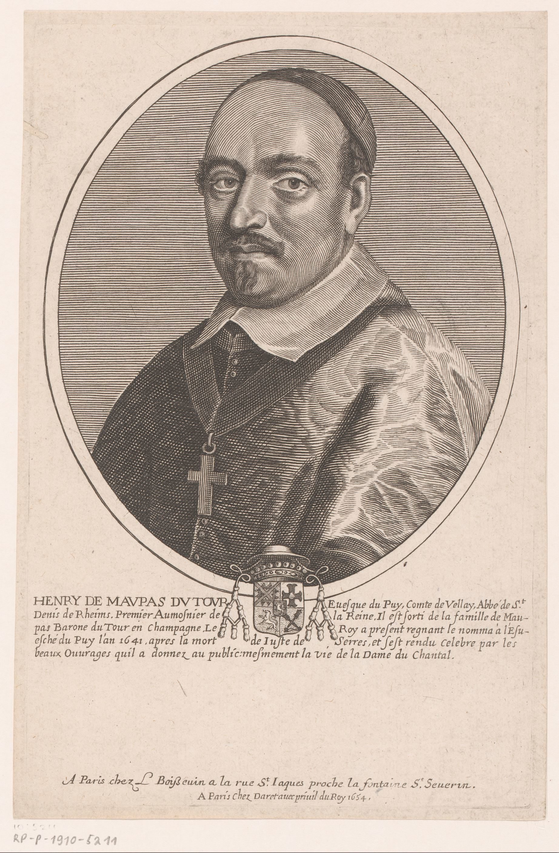 Portret van Henri Cauchon de Maupas
