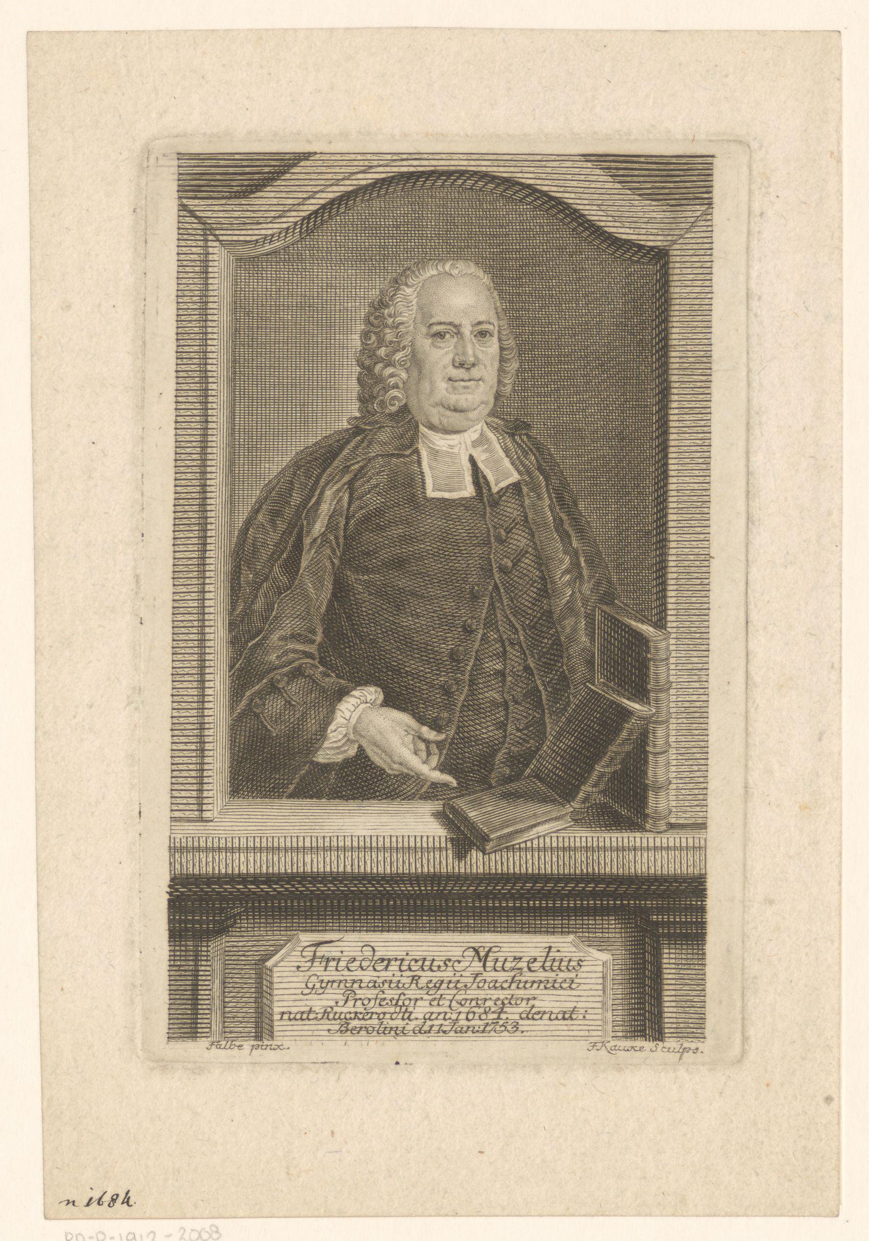Portret van Friedrich Muzel