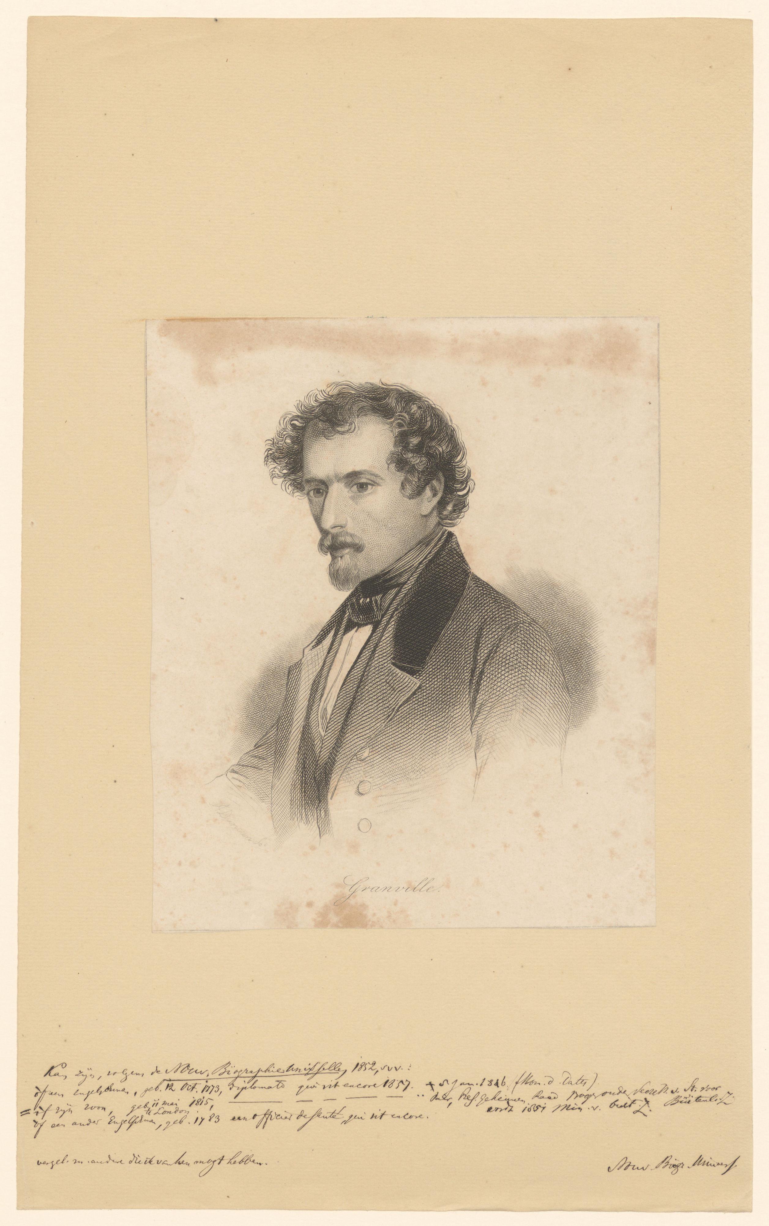 Portret van Granville Levenson-Gower